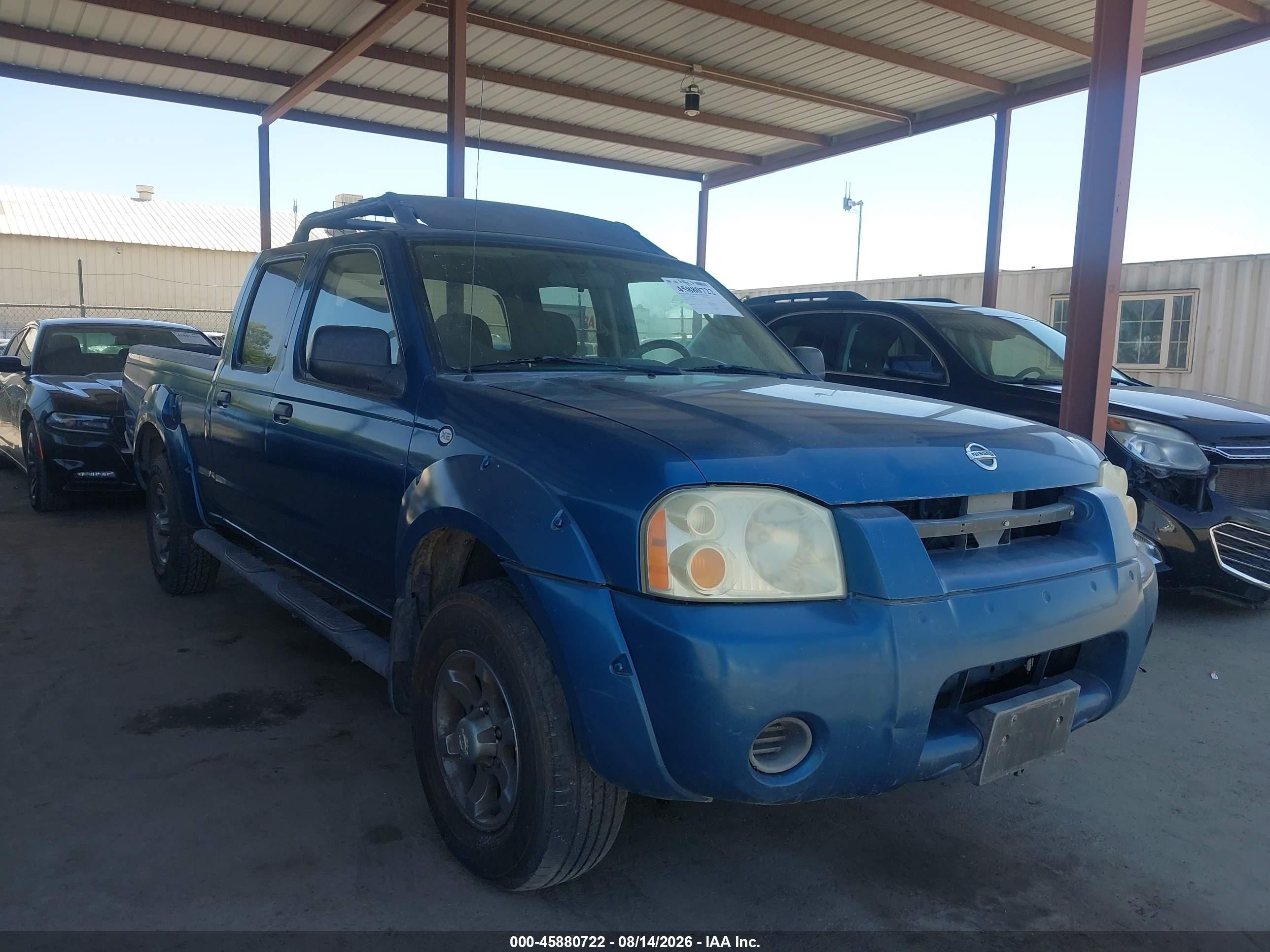 2004 Nissan Frontier Crew Cab Xe V6 Blue vin: 1N6ED29X34C425087