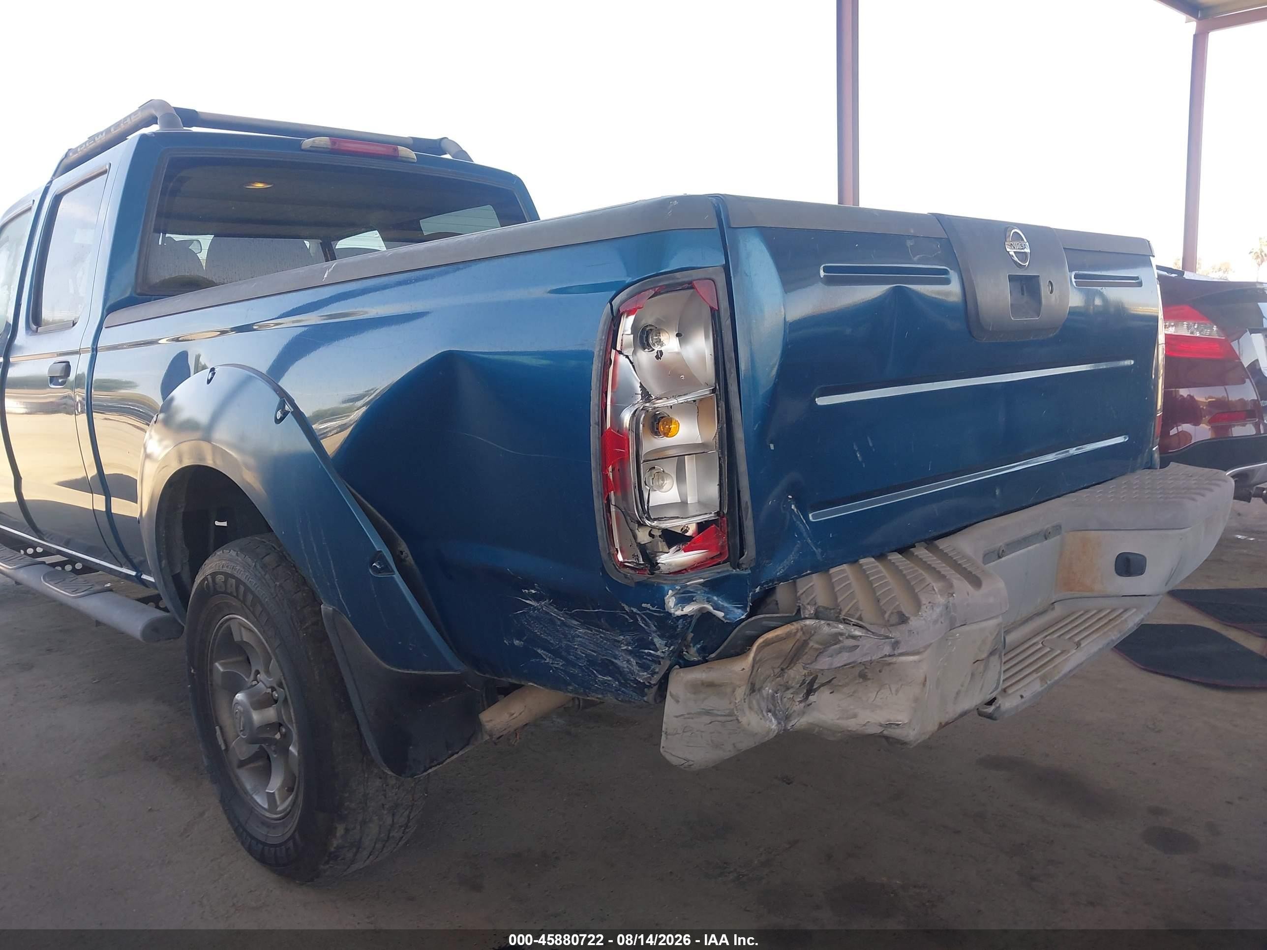 2004 Nissan Frontier Crew Cab Xe V6 Blue vin: 1N6ED29X34C425087