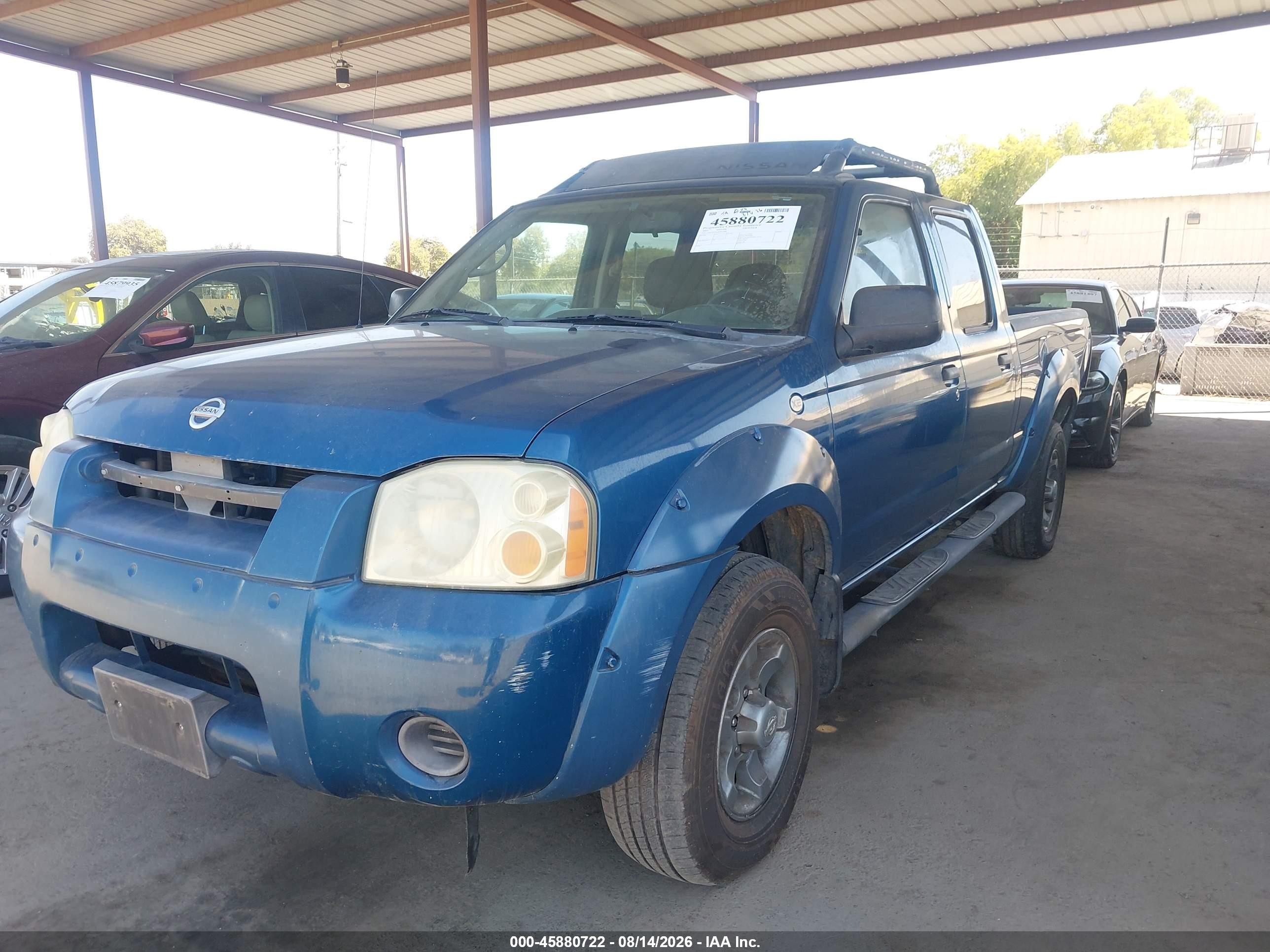 2004 Nissan Frontier Crew Cab Xe V6 Blue vin: 1N6ED29X34C425087