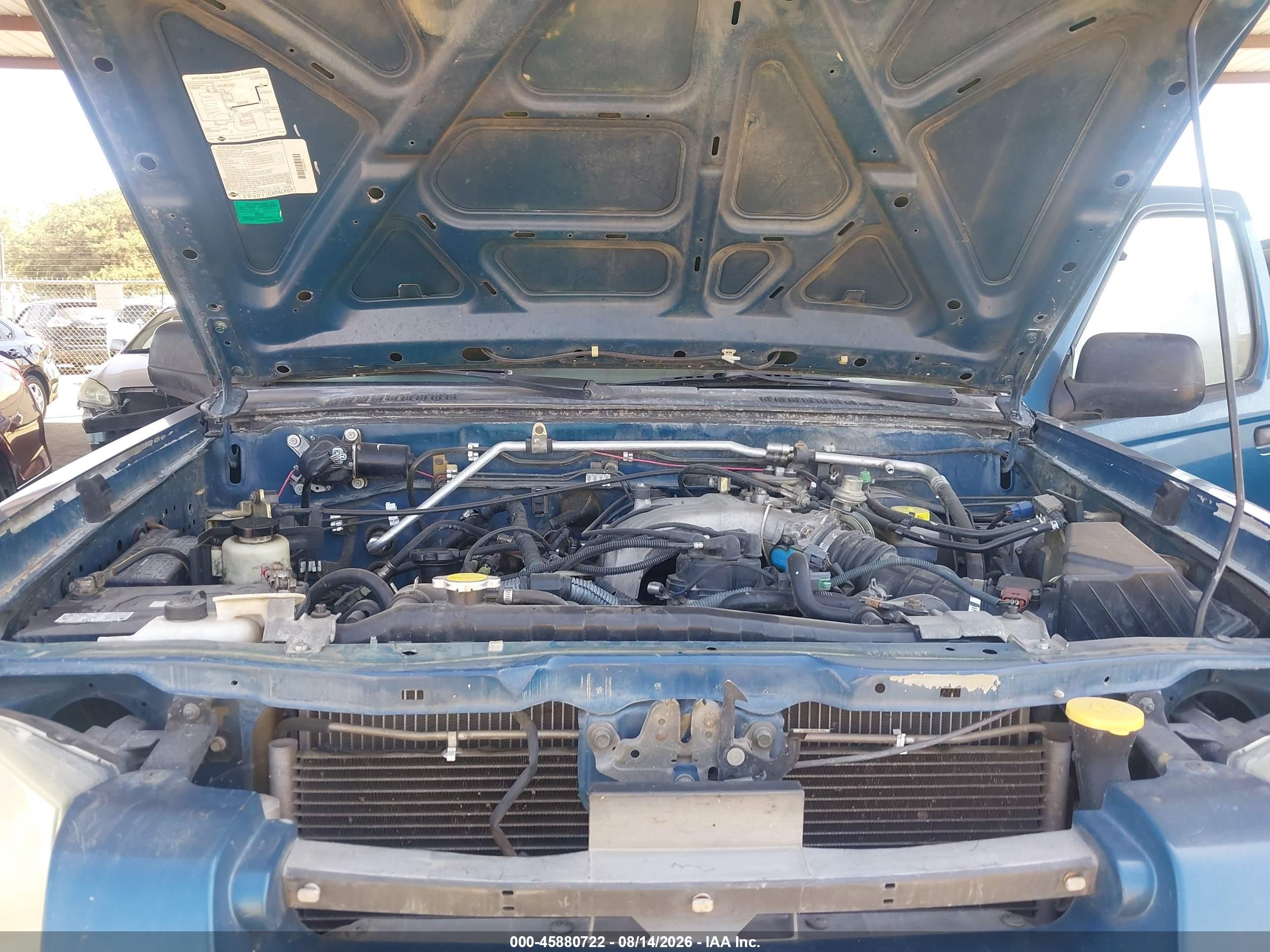 2004 Nissan Frontier Crew Cab Xe V6 Blue vin: 1N6ED29X34C425087
