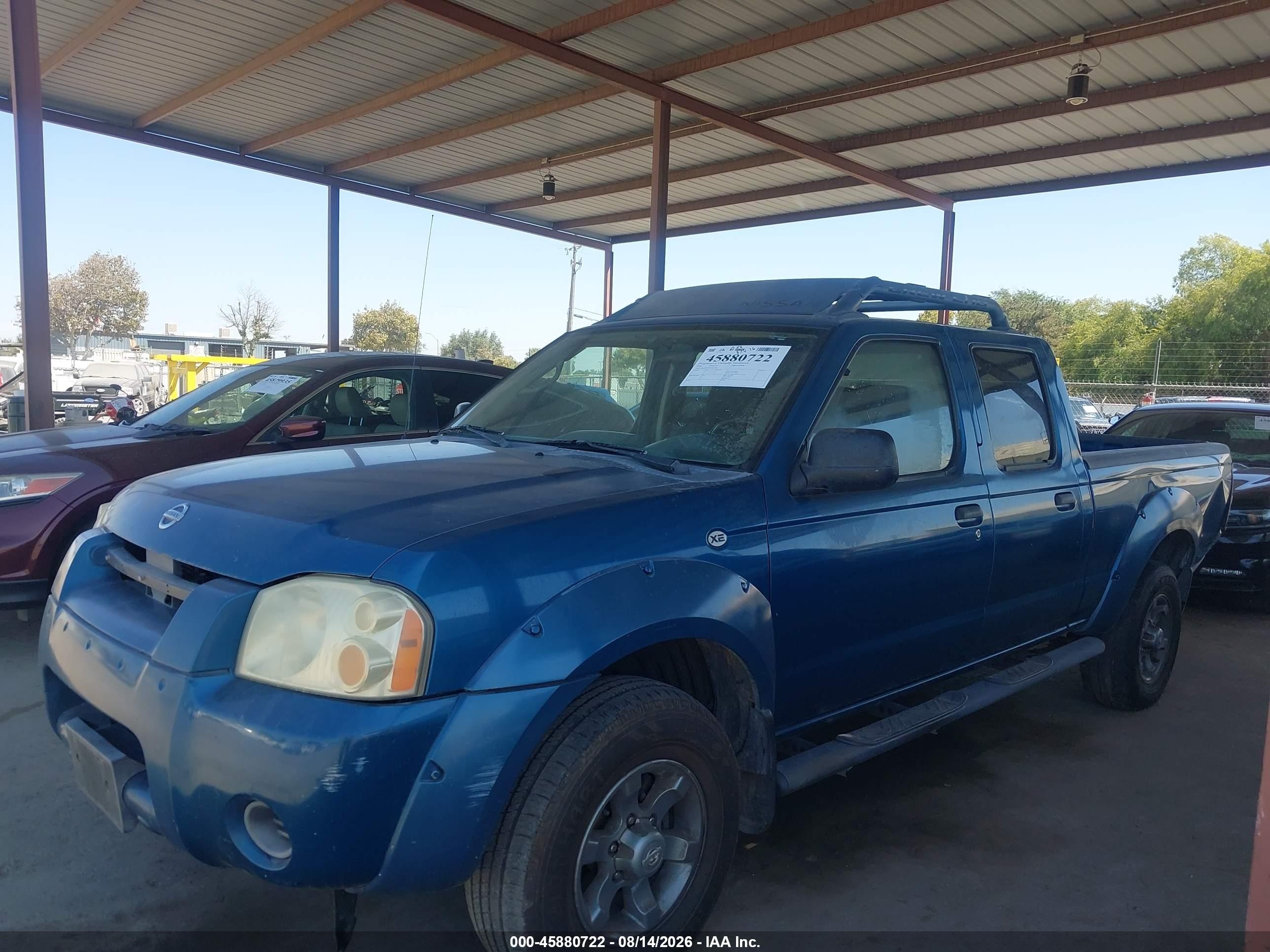 2004 Nissan Frontier Crew Cab Xe V6 Blue vin: 1N6ED29X34C425087