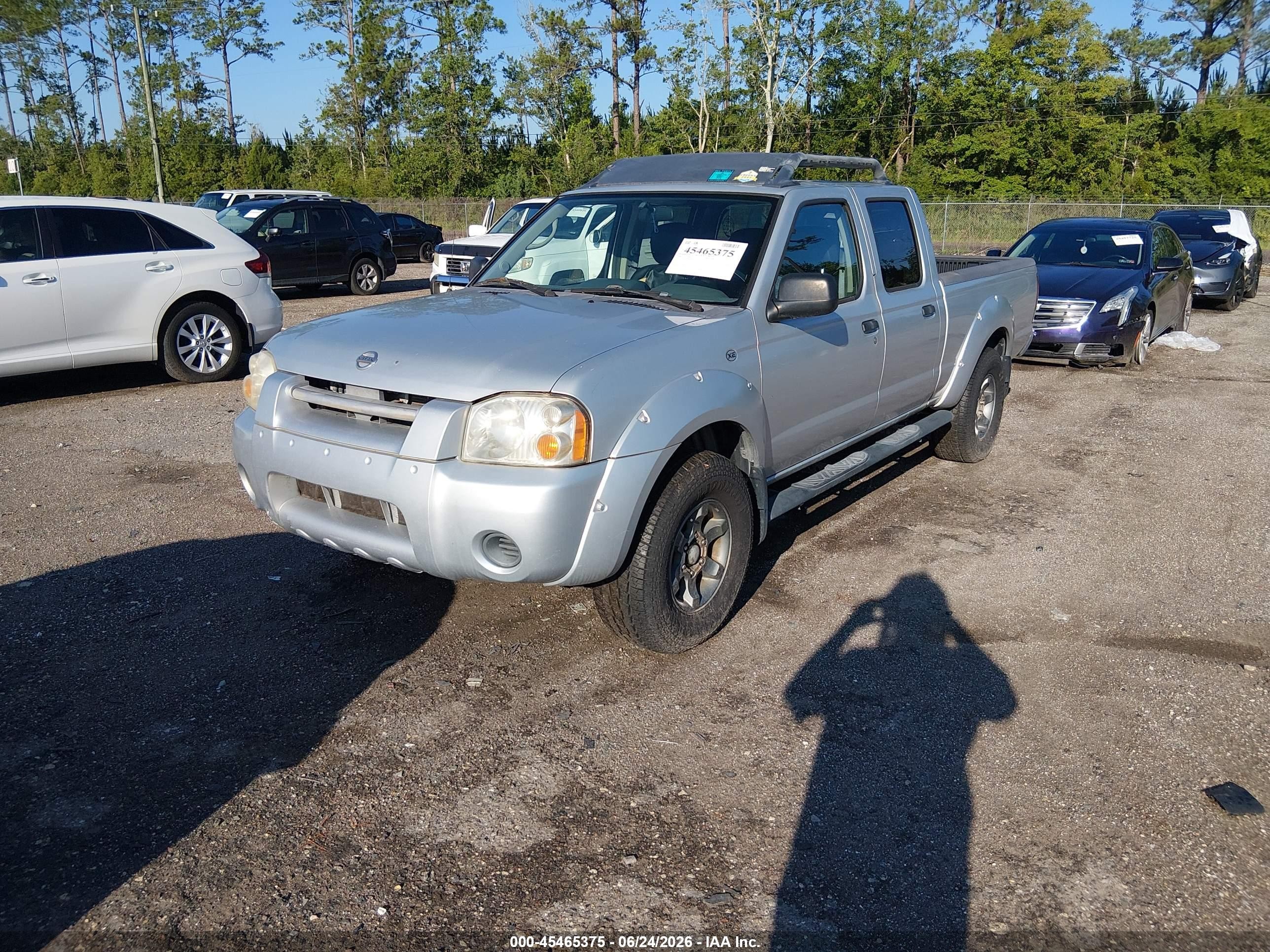 2004 Nissan Frontier Xe-v6 Silver vin: 1N6ED29X34C441080
