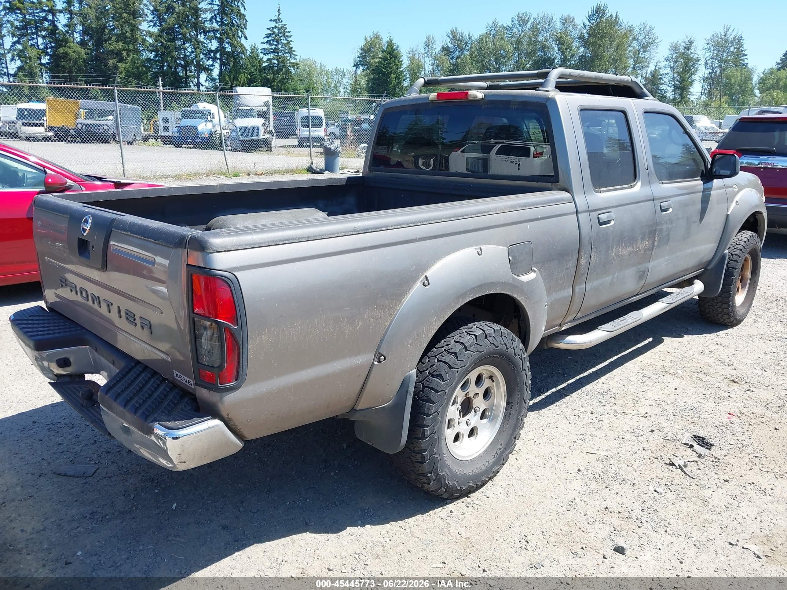 2004 Nissan Frontier Xe-v6 Gray vin: 1N6ED29X34C464164