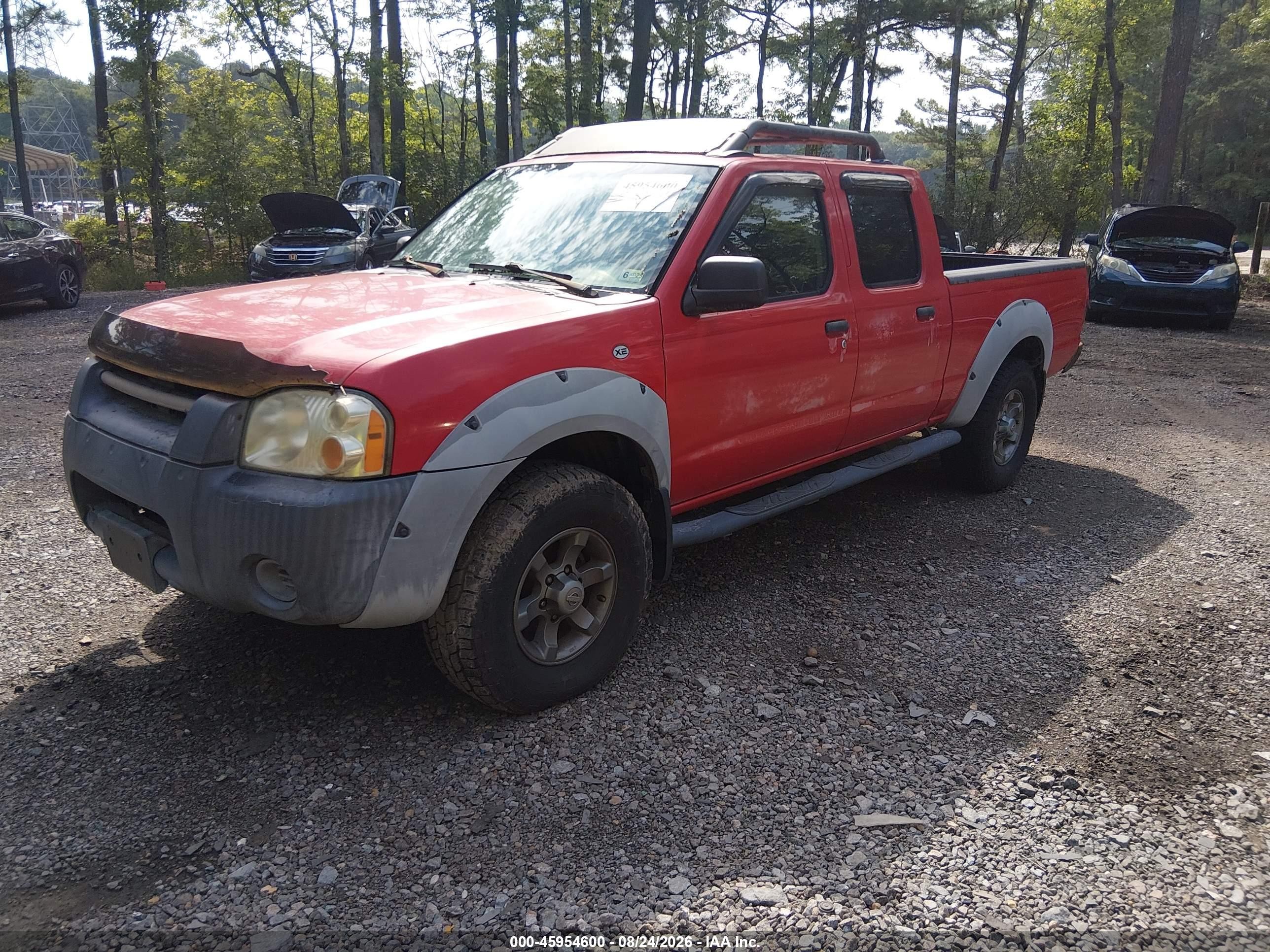 2002 Nissan Frontier Xe-v6 Red vin: 1N6ED29X42C350588