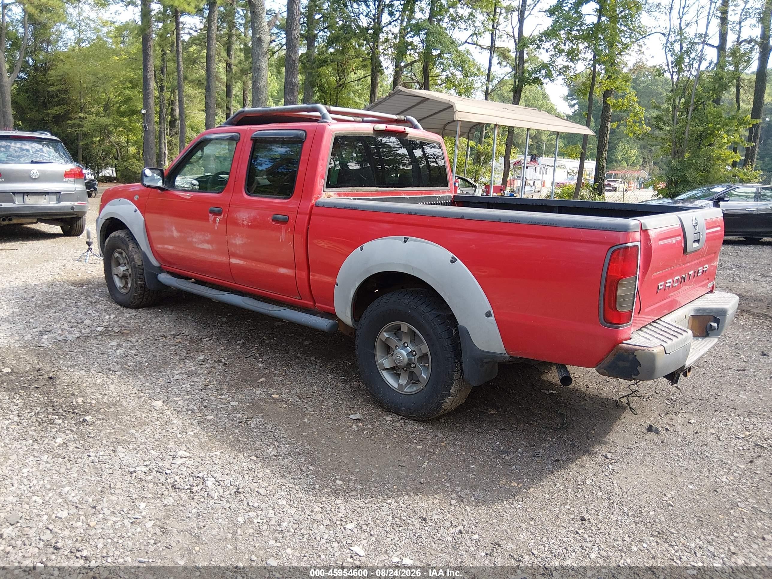 2002 Nissan Frontier Xe-v6 Red vin: 1N6ED29X42C350588