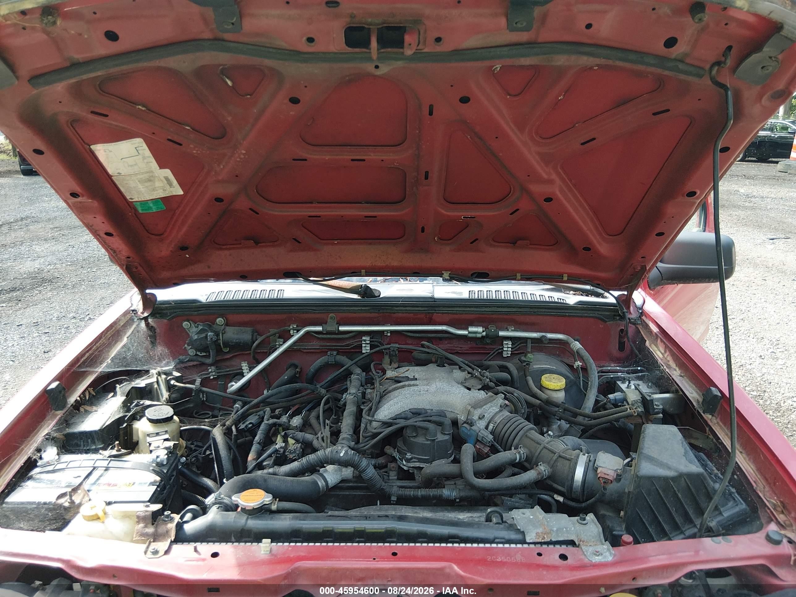 2002 Nissan Frontier Xe-v6 Red vin: 1N6ED29X42C350588