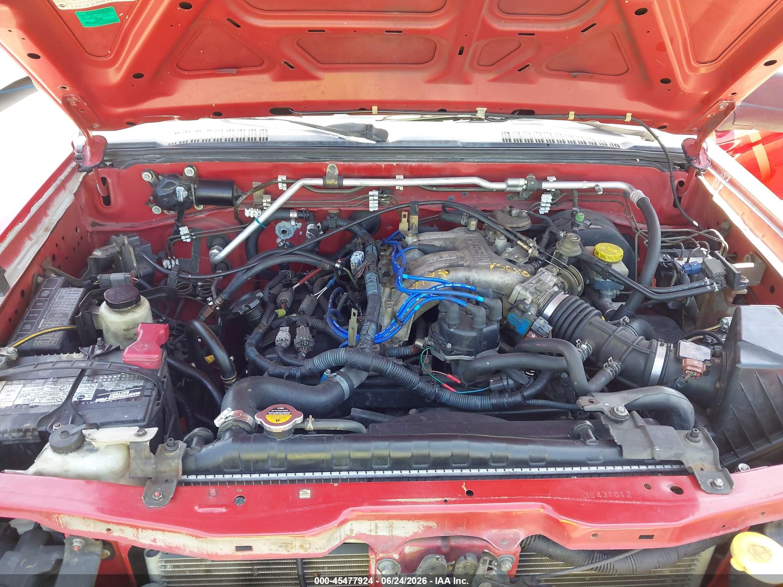 2003 Nissan Frontier Xe-v6 Red vin: 1N6ED29X43C431012
