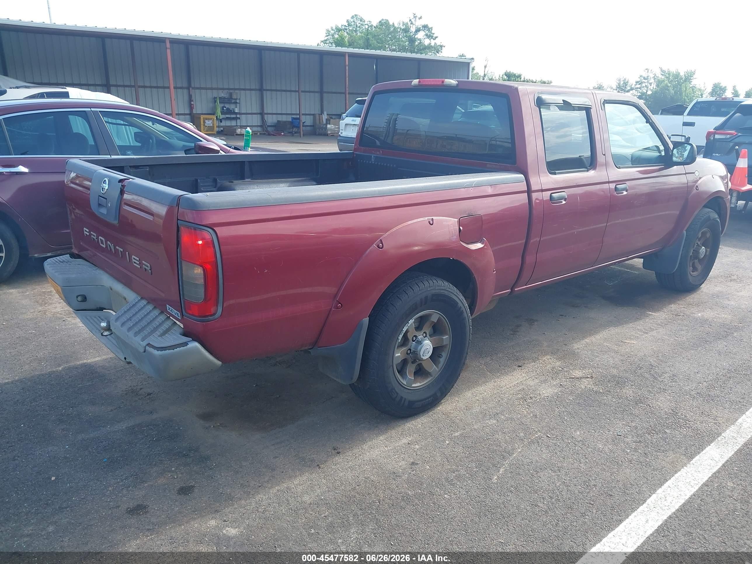 2004 Nissan Frontier Xe-v6 Burgundy vin: 1N6ED29X44C402238