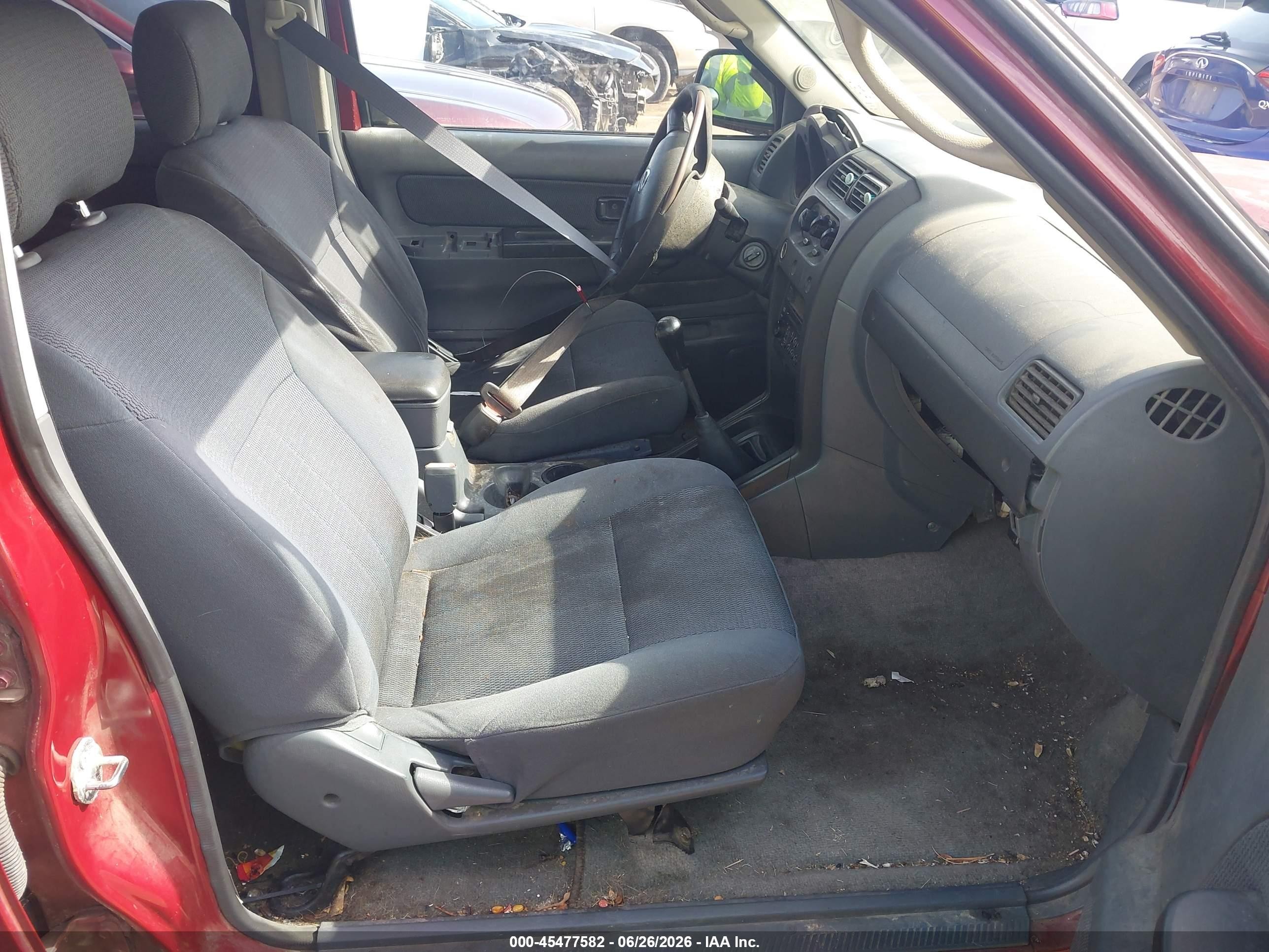 2004 Nissan Frontier Xe-v6 Burgundy vin: 1N6ED29X44C402238