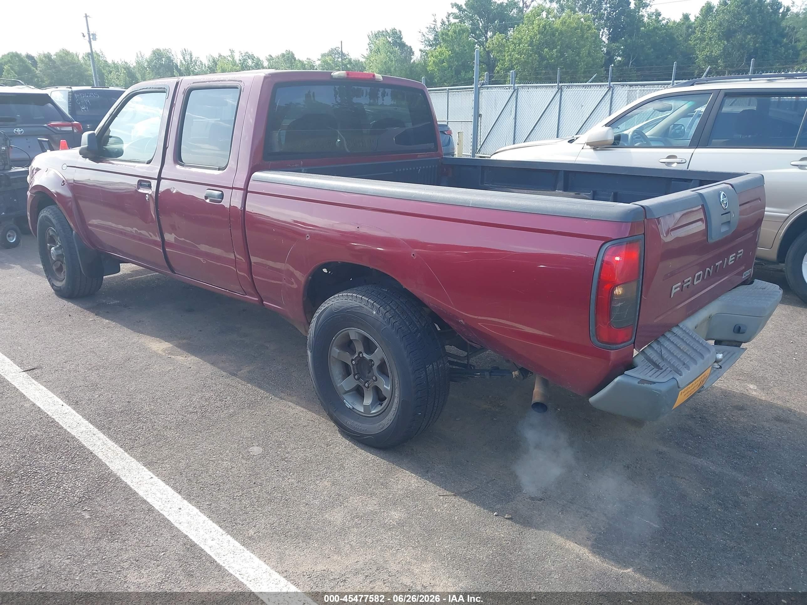 2004 Nissan Frontier Xe-v6 Burgundy vin: 1N6ED29X44C402238