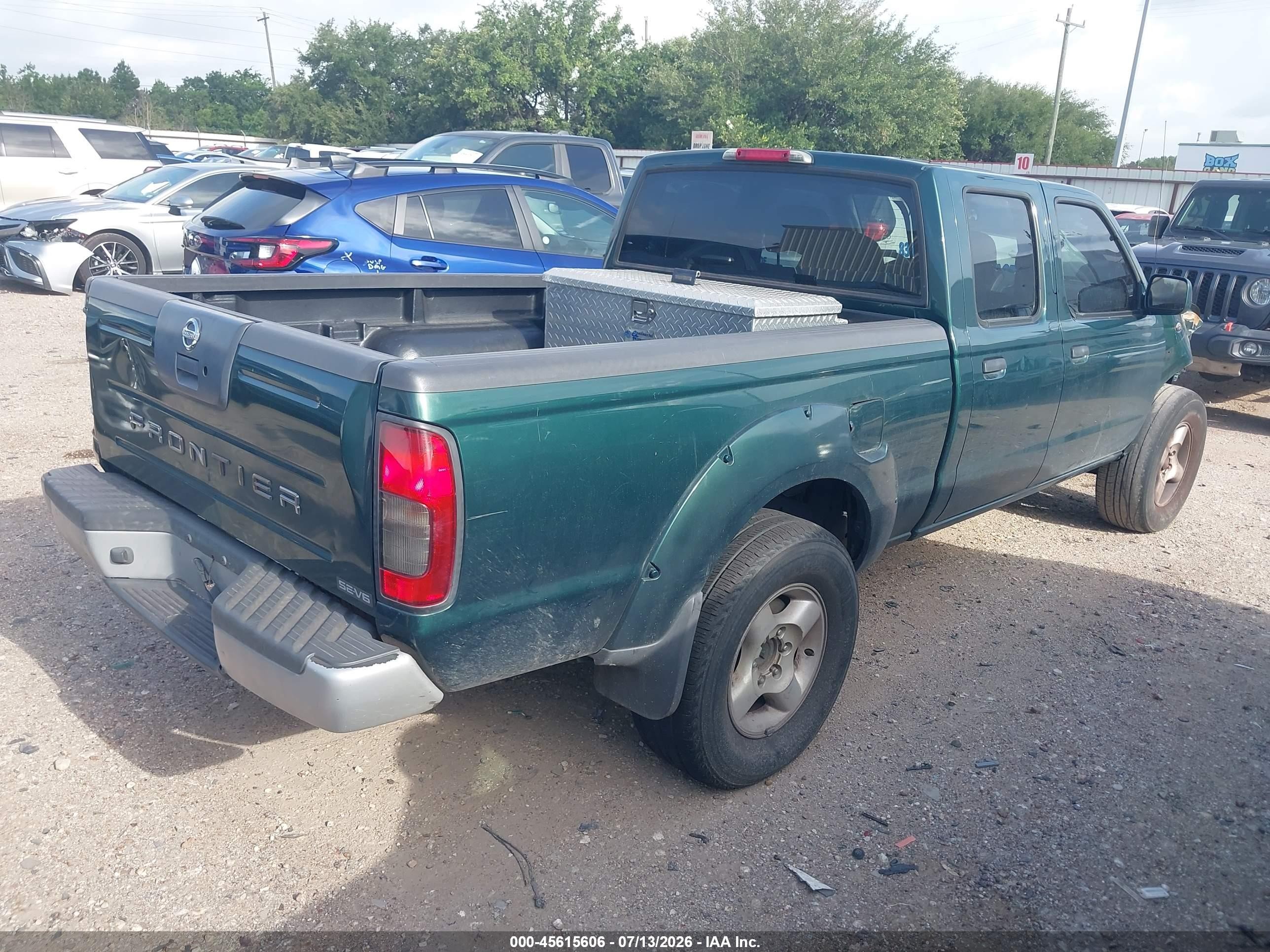 2002 Nissan Frontier Se-v6 Green vin: 1N6ED29X62C379428