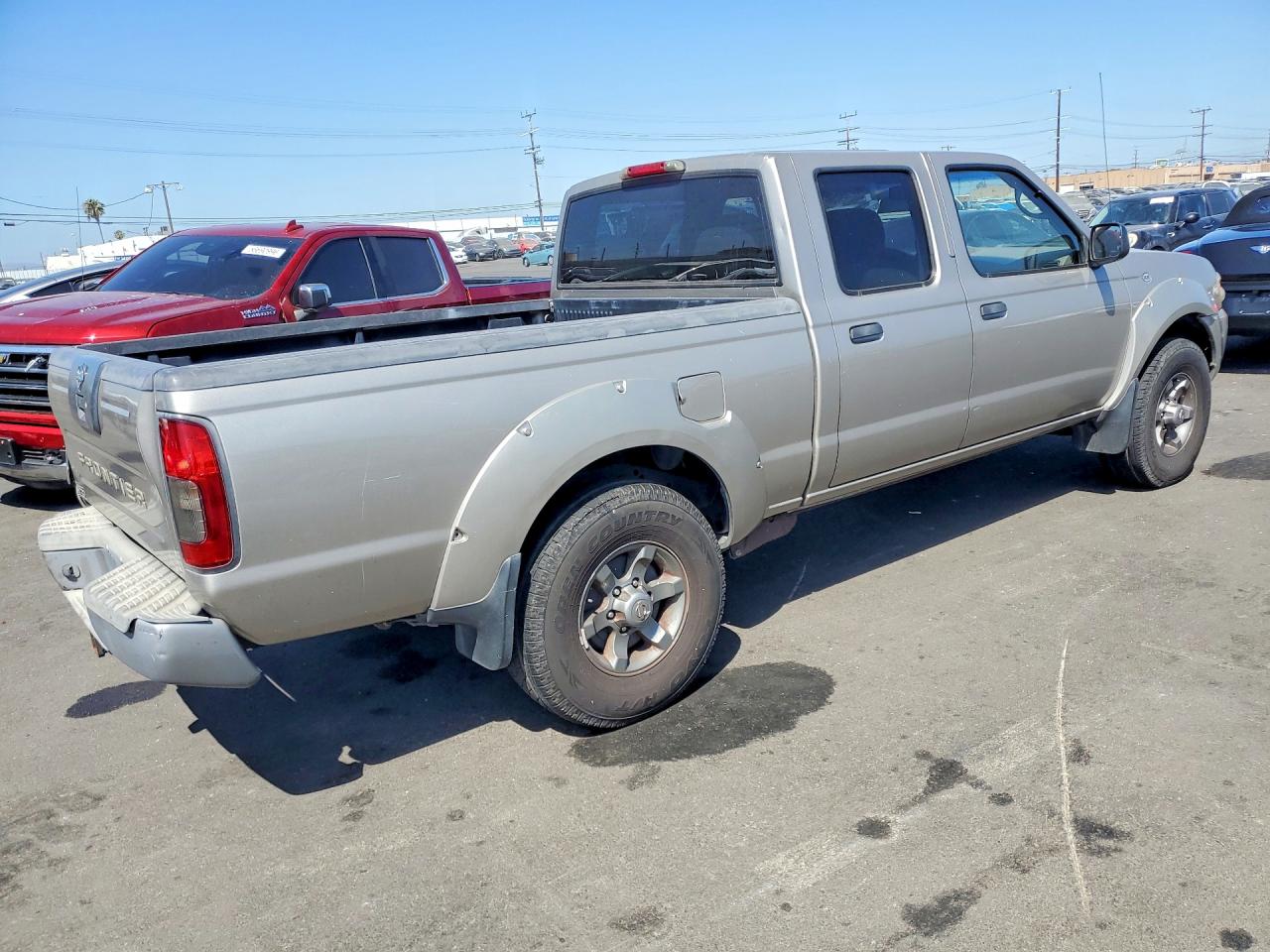 2004 Nissan Frontier Crew Cab Xe V6 Gray vin: 1N6ED29X64C433412
