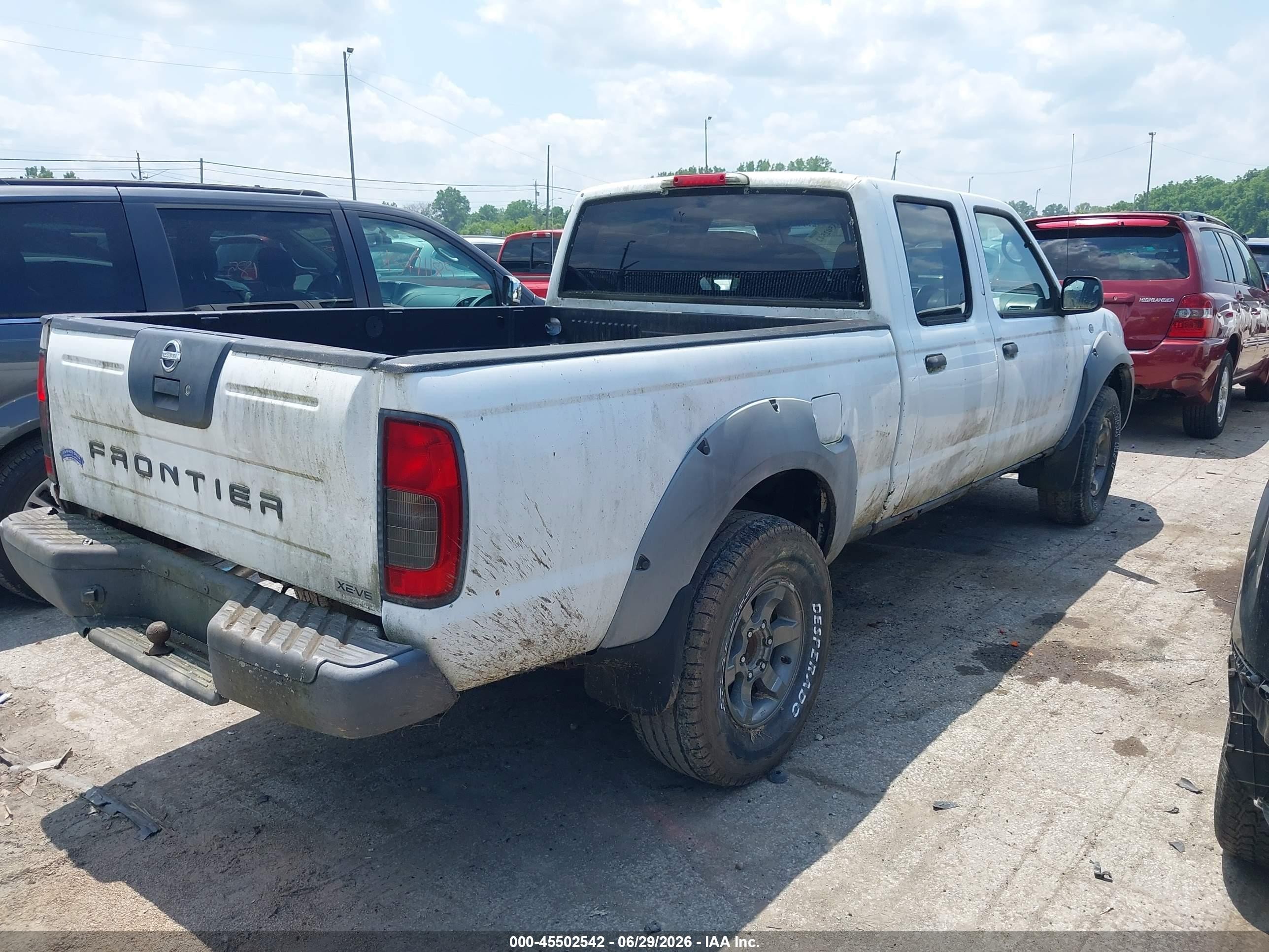 2002 Nissan Frontier Xe-v6 White vin: 1N6ED29X72C350049