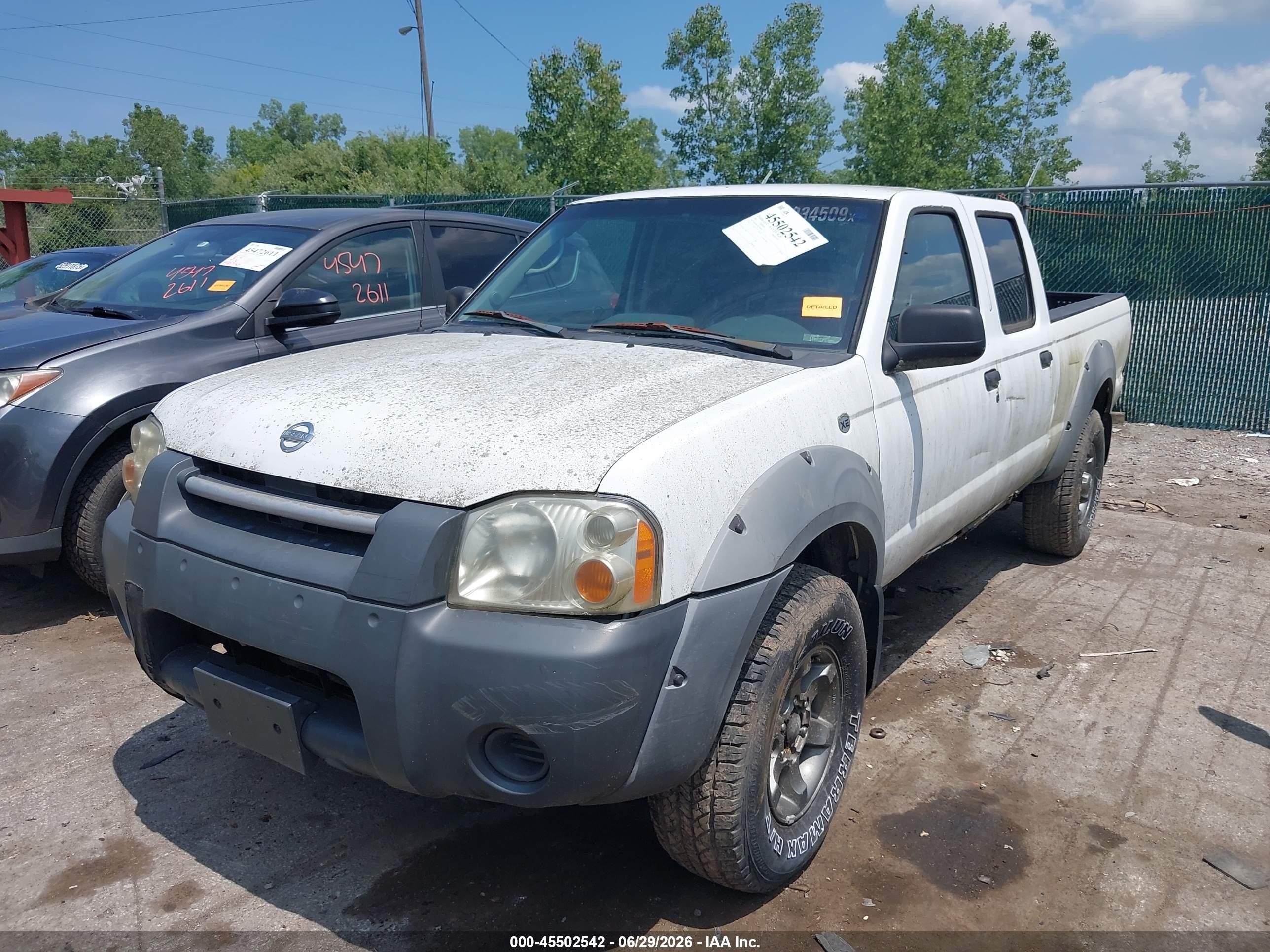 2002 Nissan Frontier Xe-v6 White vin: 1N6ED29X72C350049