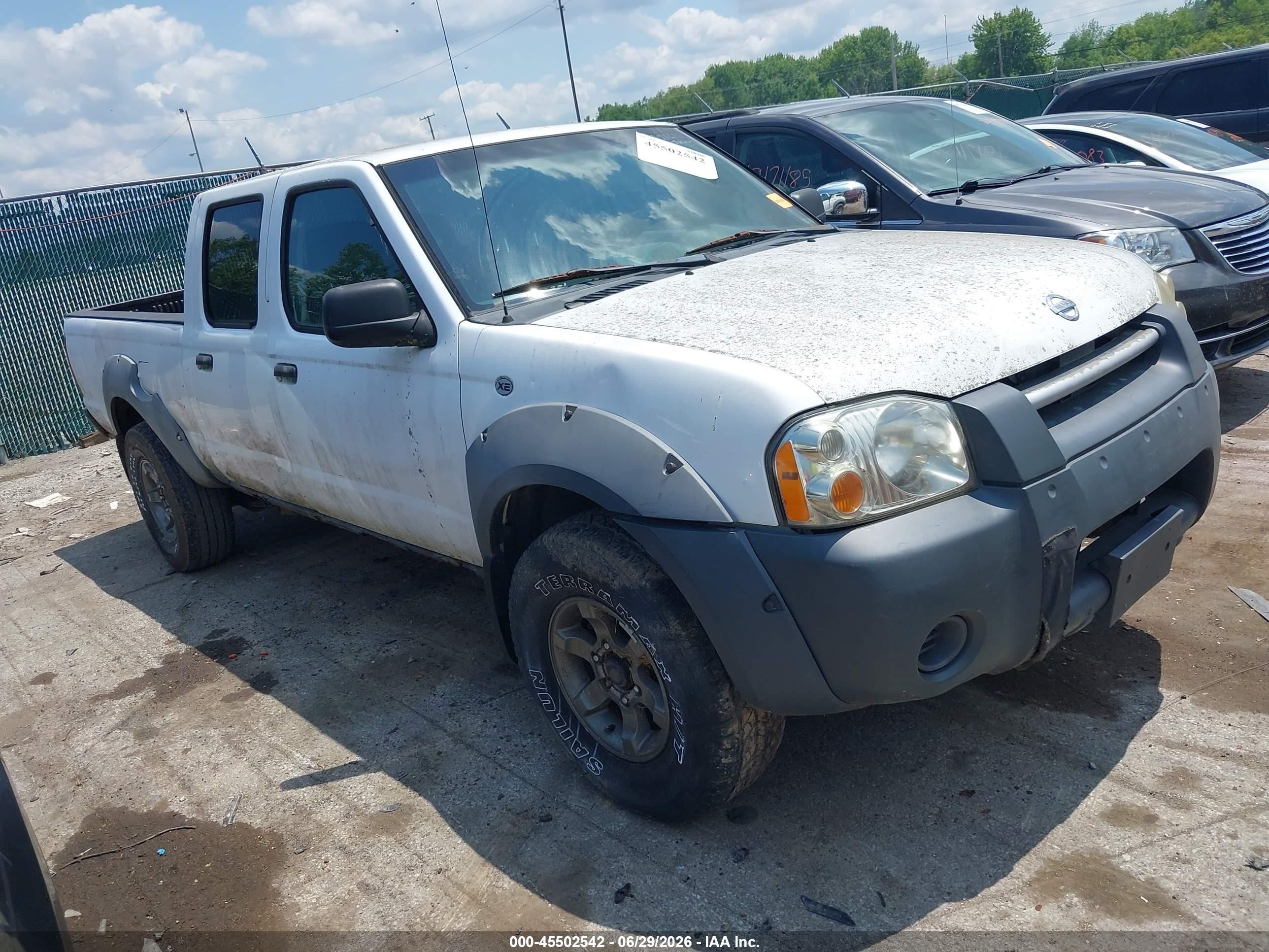 2002 Nissan Frontier Xe-v6 White vin: 1N6ED29X72C350049