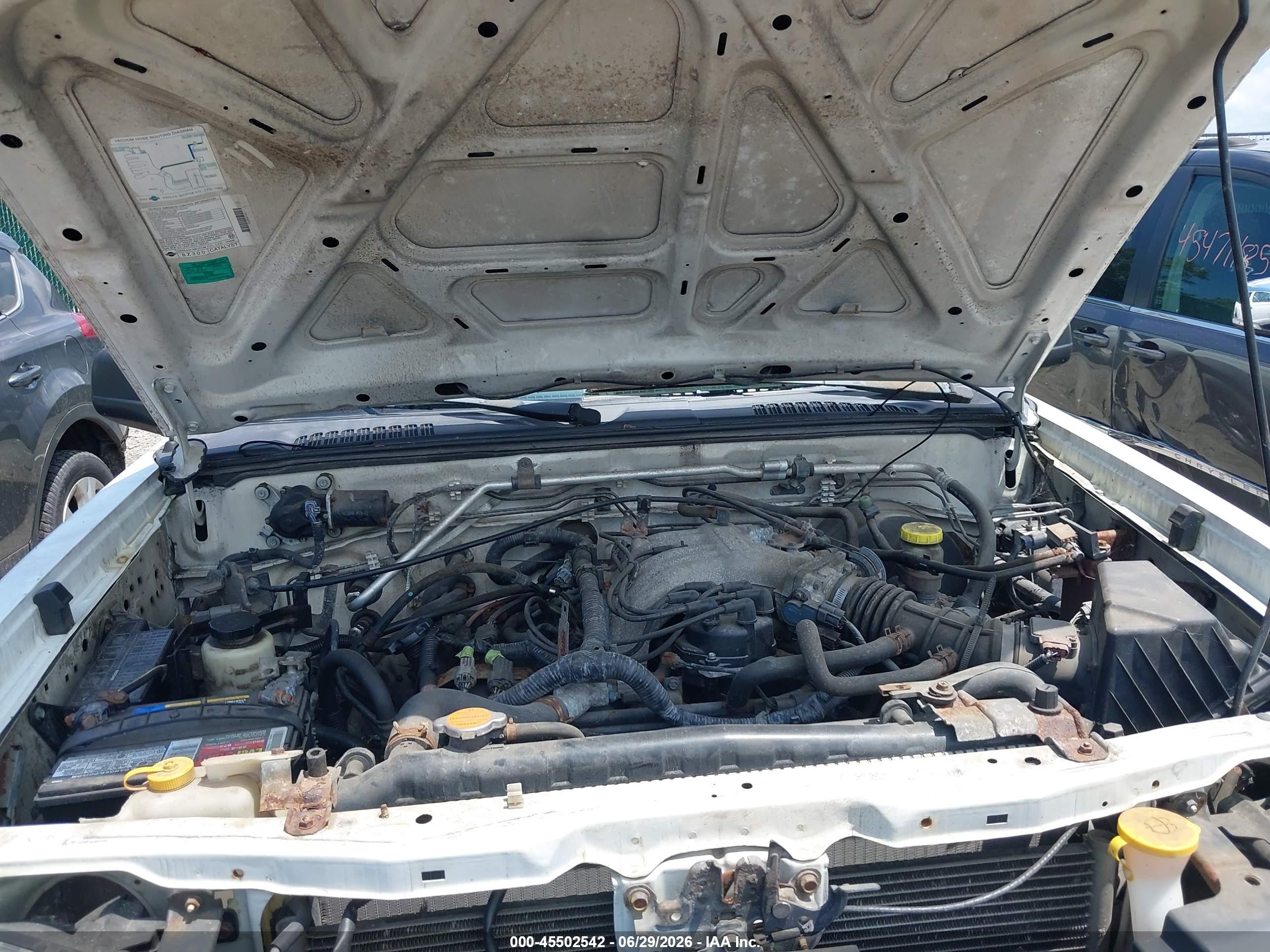 2002 Nissan Frontier Xe-v6 White vin: 1N6ED29X72C350049