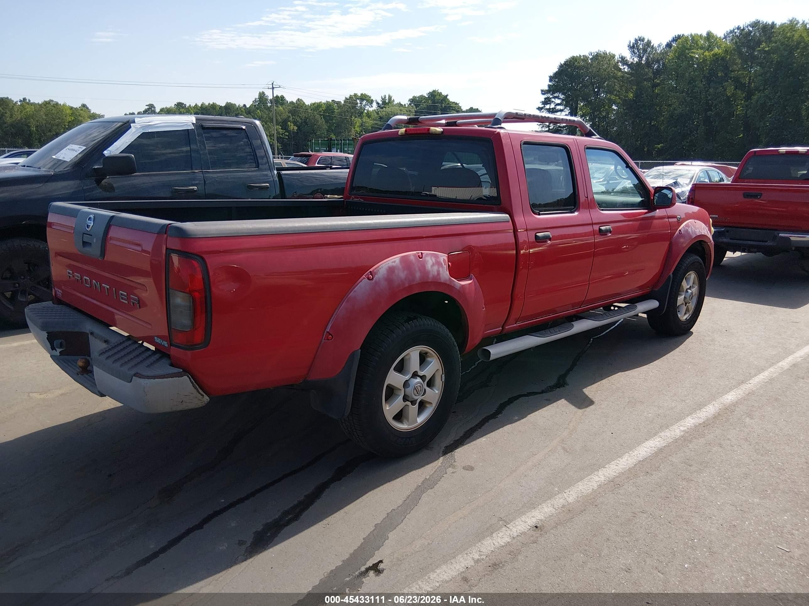 2003 Nissan Frontier Se-v6 Red vin: 1N6ED29X93C416697