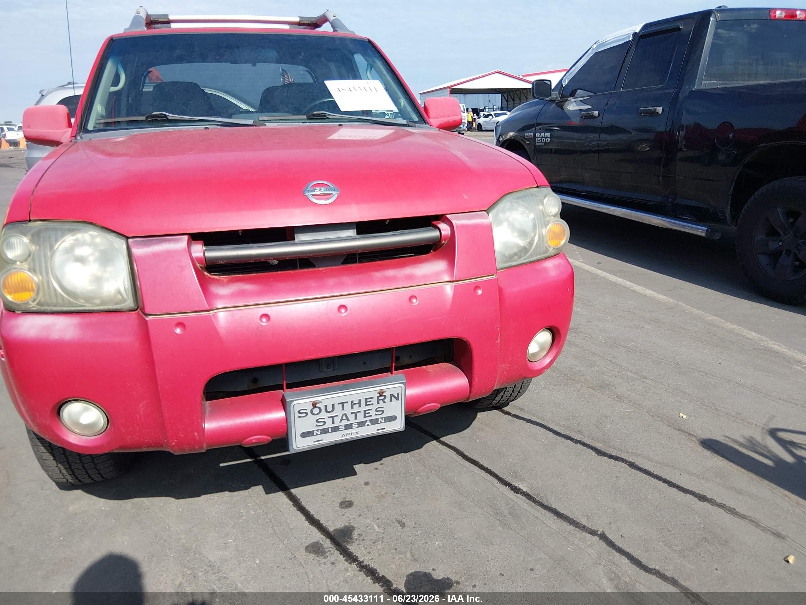2003 Nissan Frontier Se-v6 Red vin: 1N6ED29X93C416697