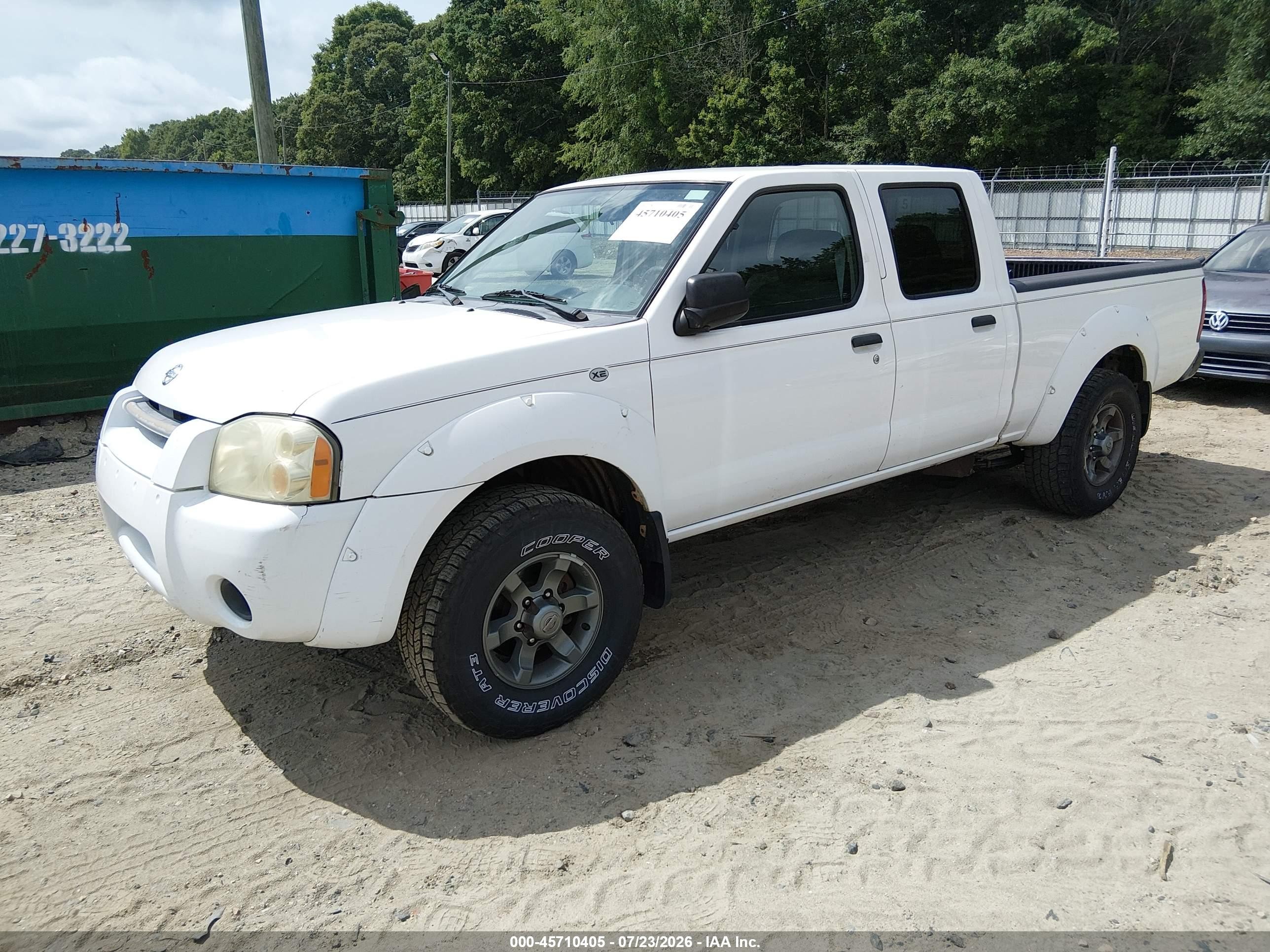 2004 Nissan Frontier Xe-v6 White vin: 1N6ED29X94C451242