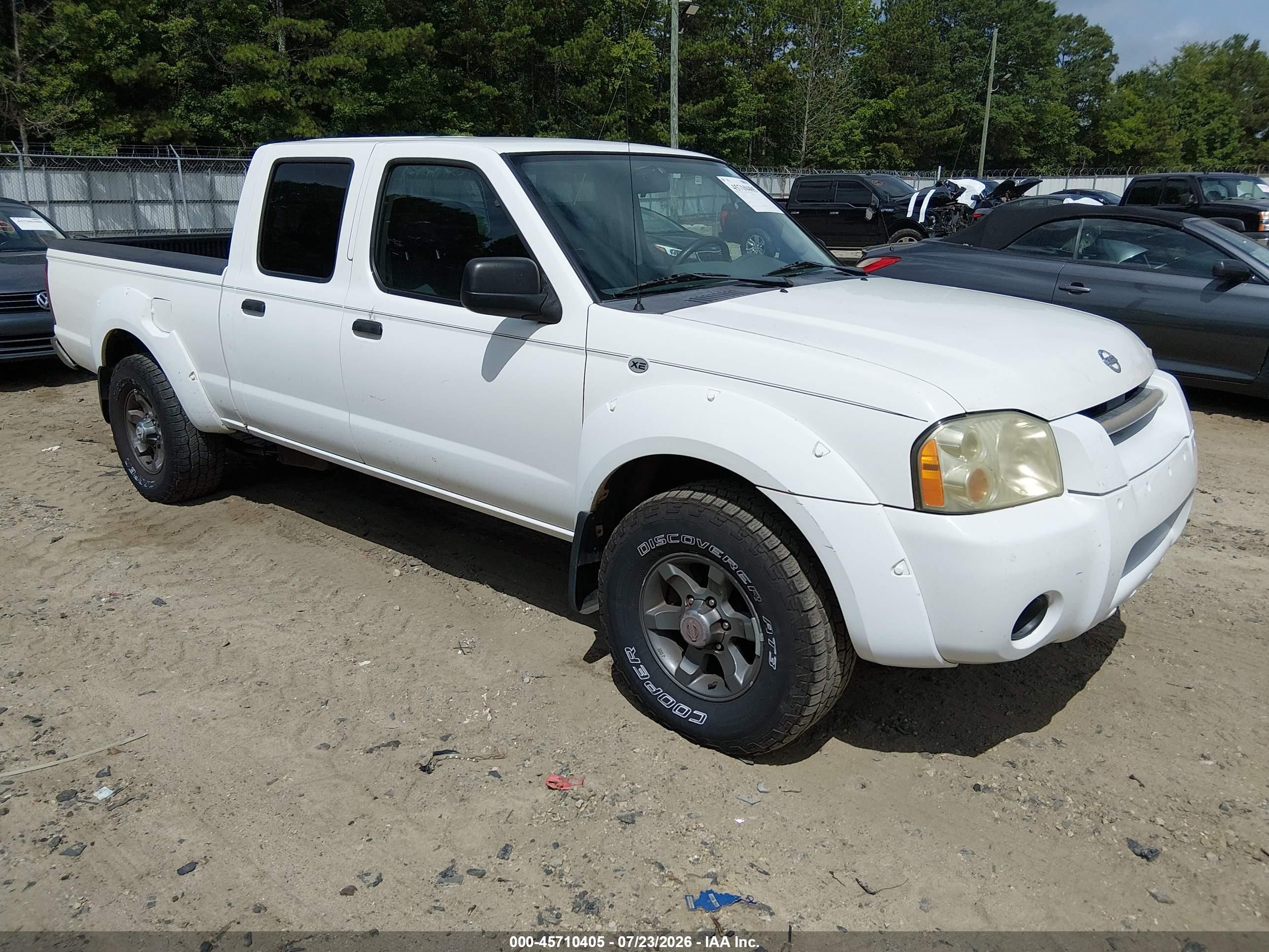 2004 Nissan Frontier Xe-v6 White vin: 1N6ED29X94C451242