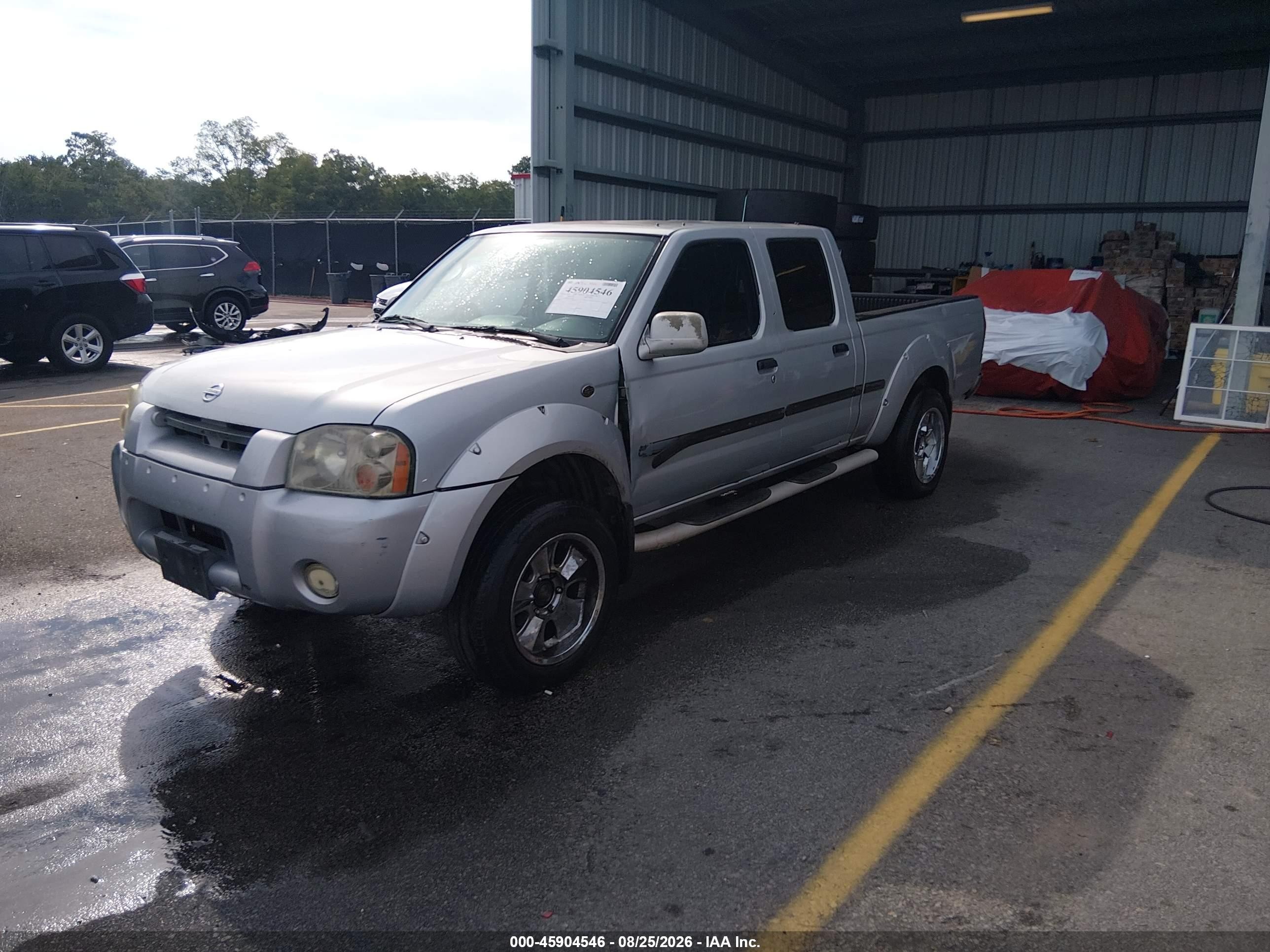 2002 Nissan Frontier Se-v6 Silver vin: 1N6ED29XX2C312010