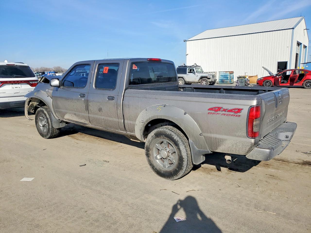 2003 Nissan Frontier Crew Cab Xe Серый vin: 1N6ED29Y03C406231