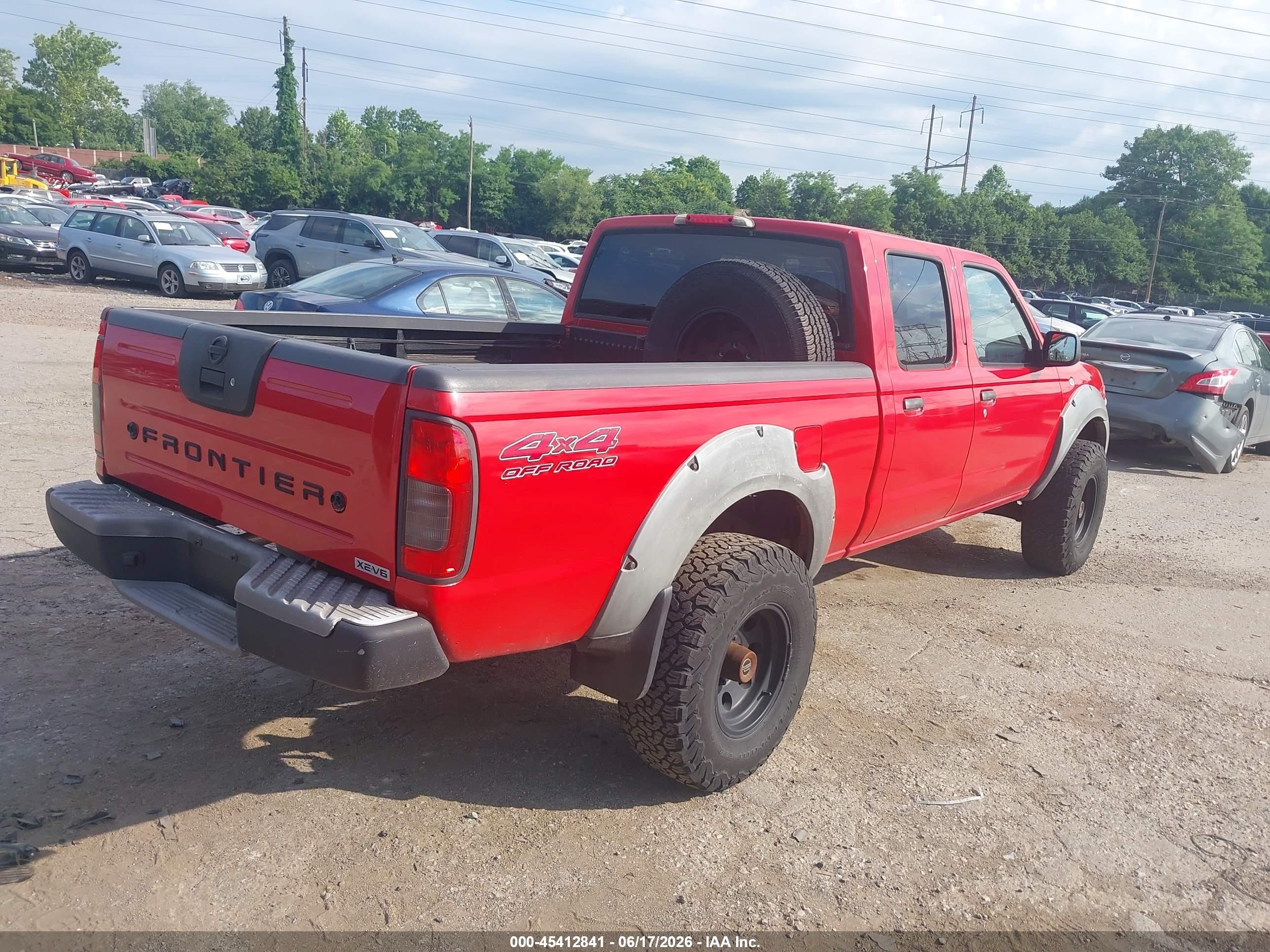 2003 Nissan Frontier Xe-v6 Red vin: 1N6ED29Y03C410649