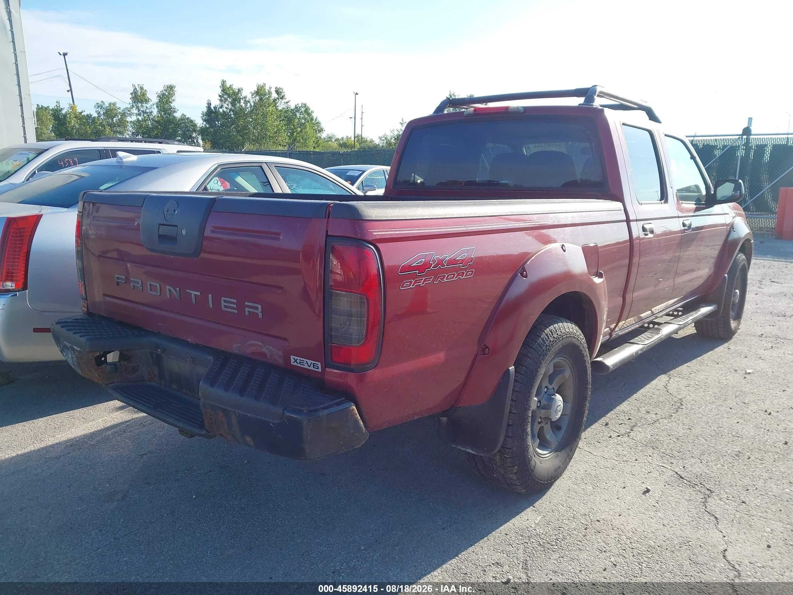2004 Nissan Frontier Xe-v6 Red vin: 1N6ED29Y04C479827