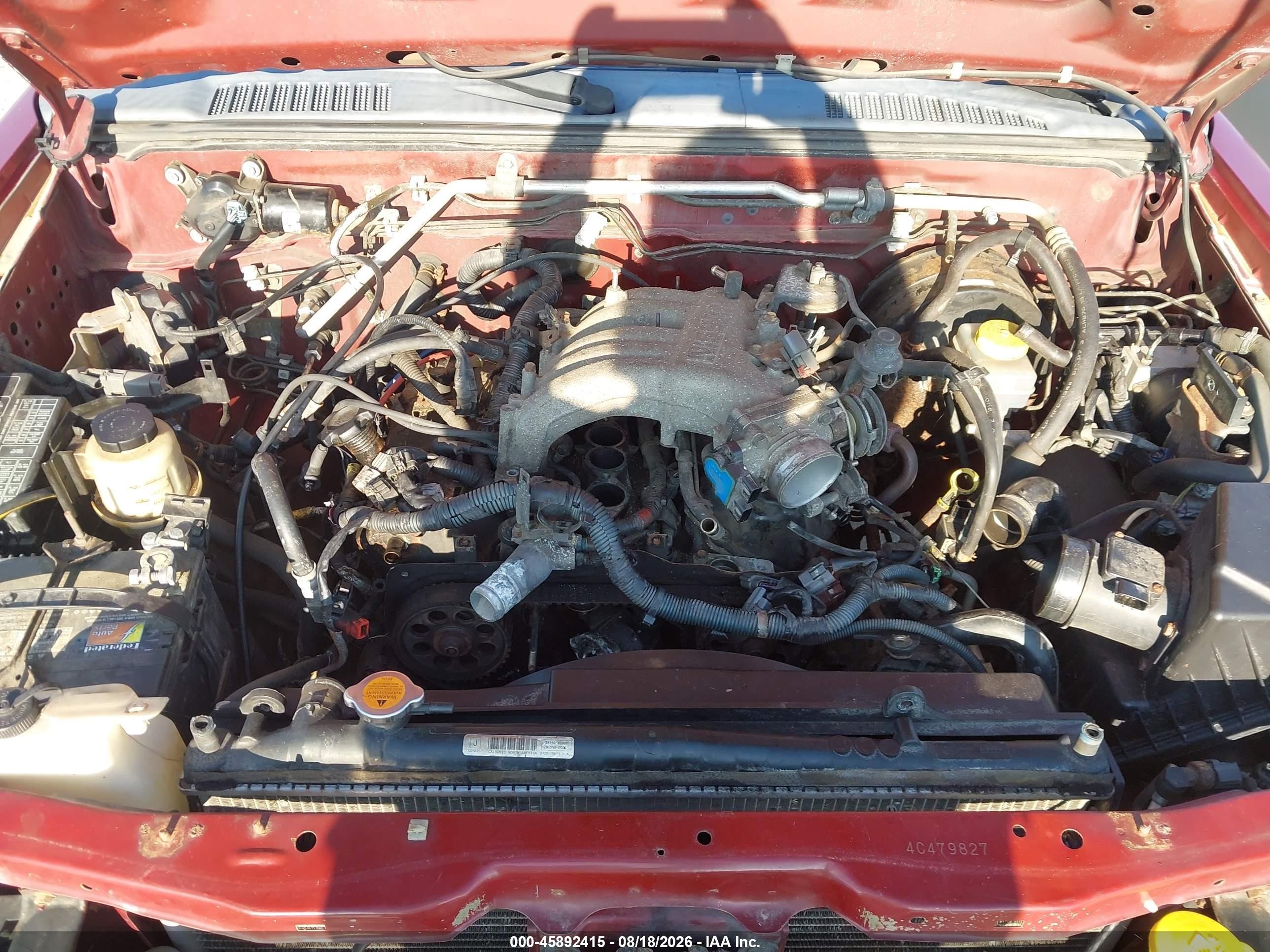 2004 Nissan Frontier Xe-v6 Red vin: 1N6ED29Y04C479827