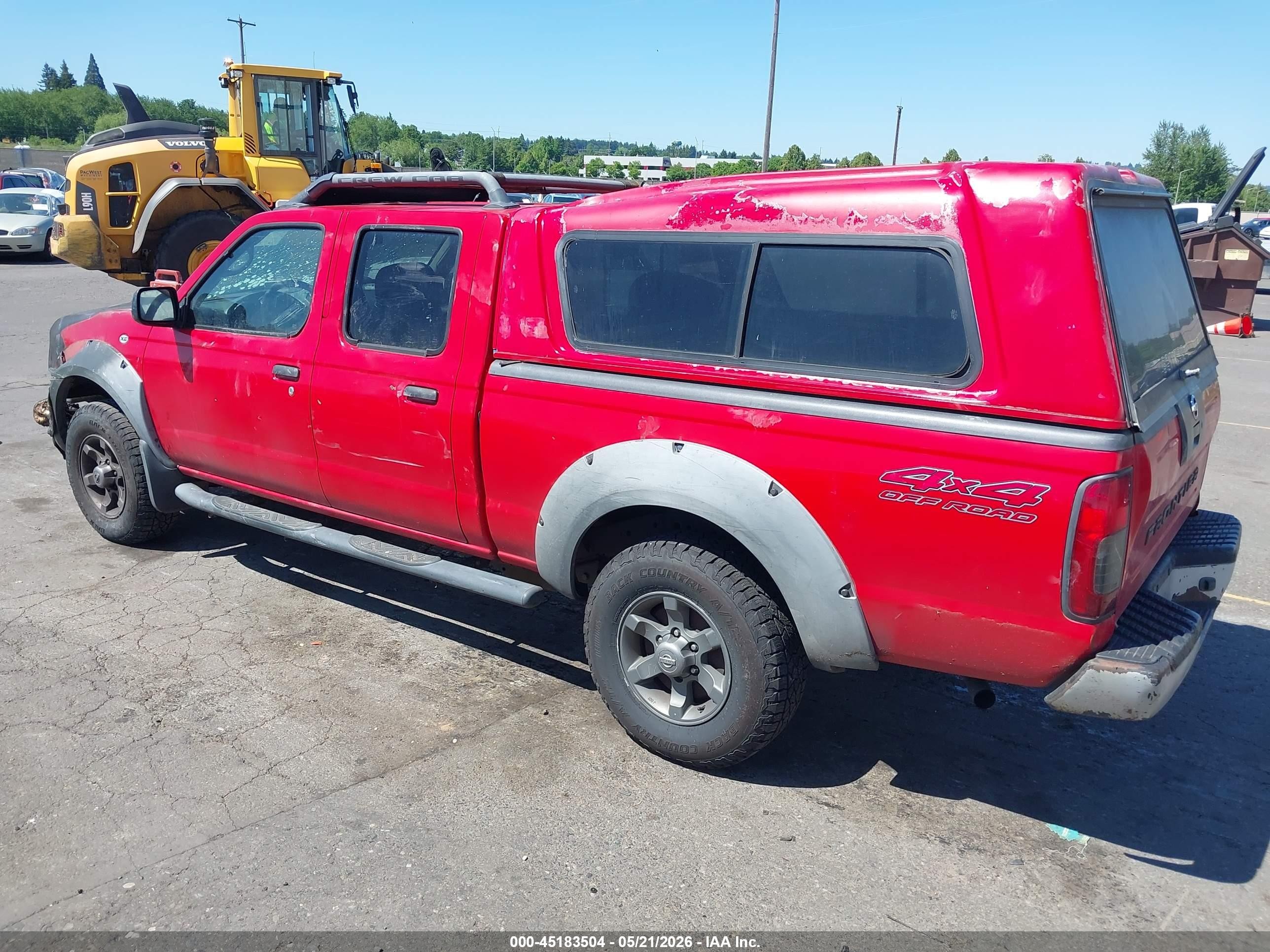 2002 Nissan Frontier Xe-v6 Red vin: 1N6ED29Y22C395716