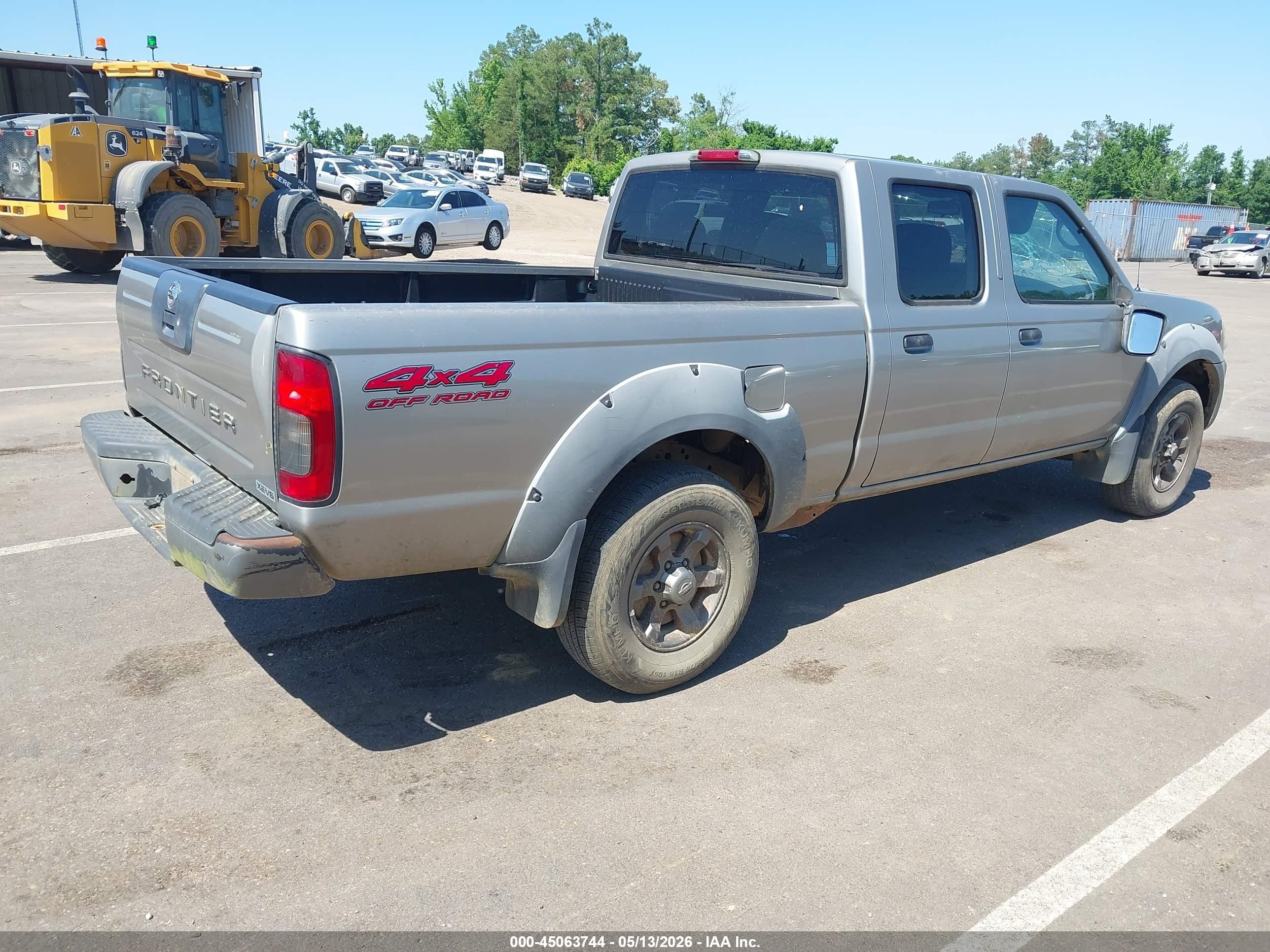 2002 Nissan Frontier Xe-v6 Gray vin: 1N6ED29Y52C340614