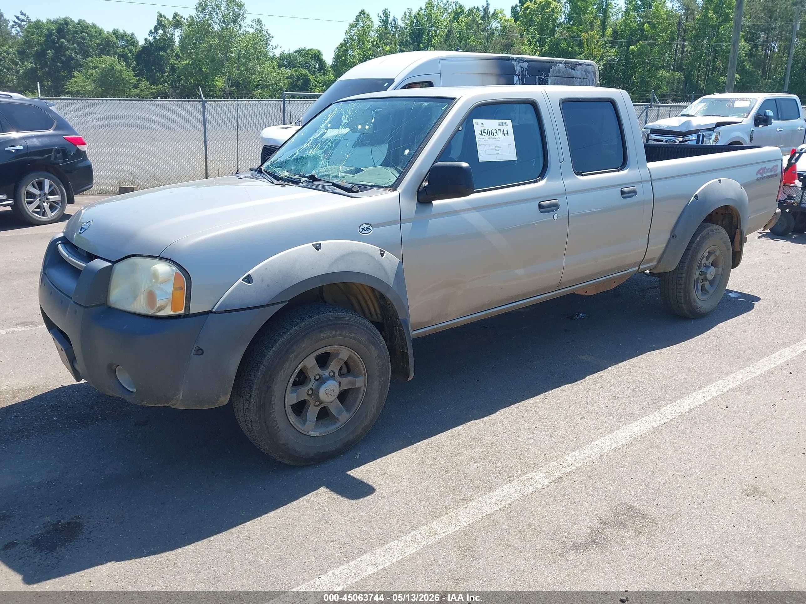 2002 Nissan Frontier Xe-v6 Gray vin: 1N6ED29Y52C340614