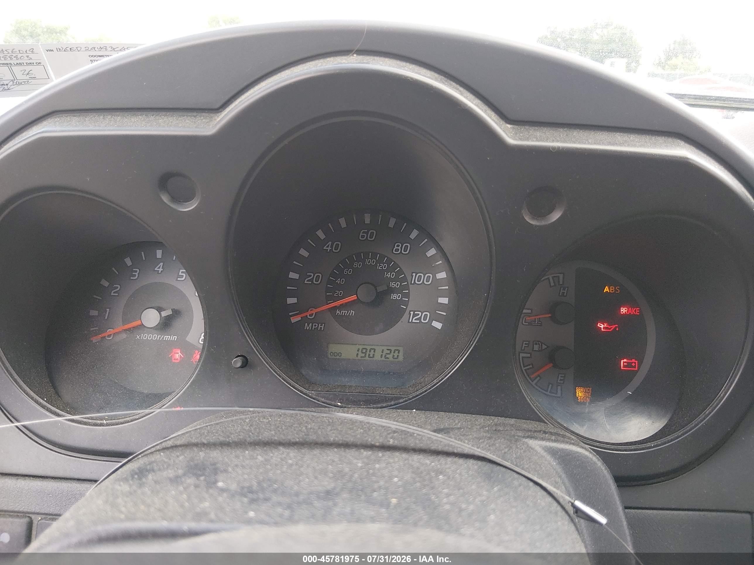 2003 Nissan Frontier Xe-v6 Silver vin: 1N6ED29Y83C456018