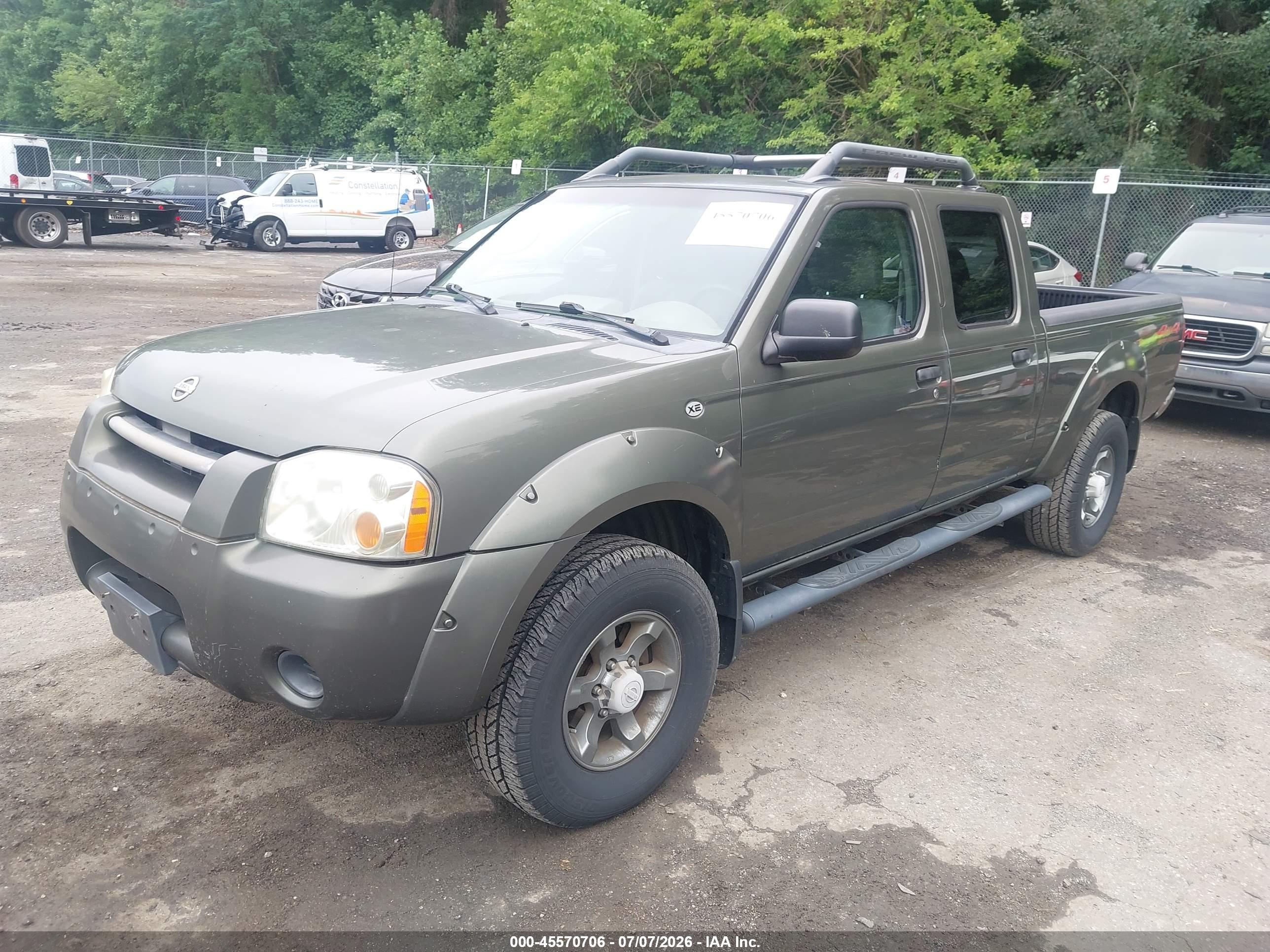 2003 Nissan Frontier 4wd Xe Green vin: 1N6ED29Y93C428759