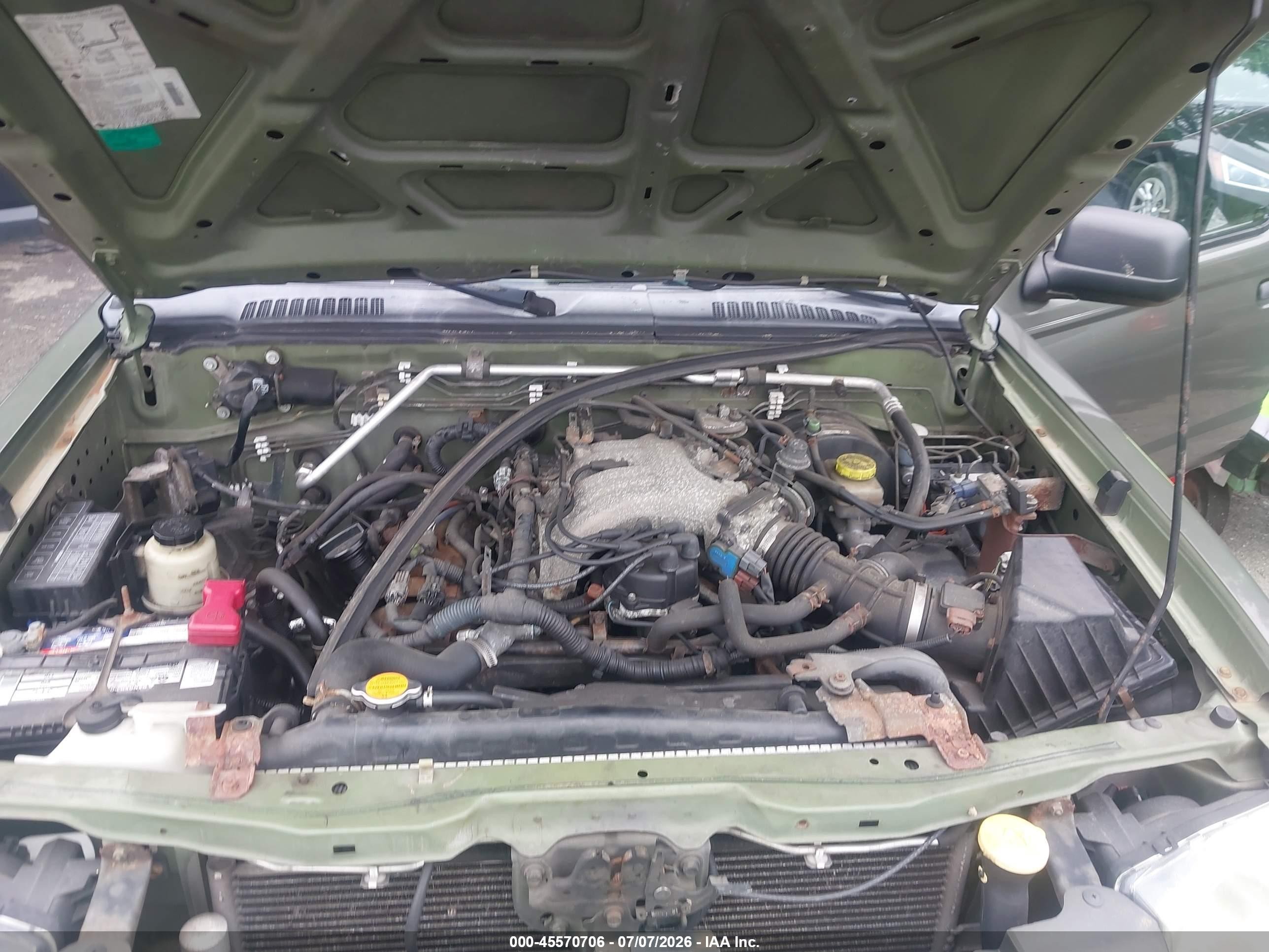 2003 Nissan Frontier 4wd Xe Green vin: 1N6ED29Y93C428759