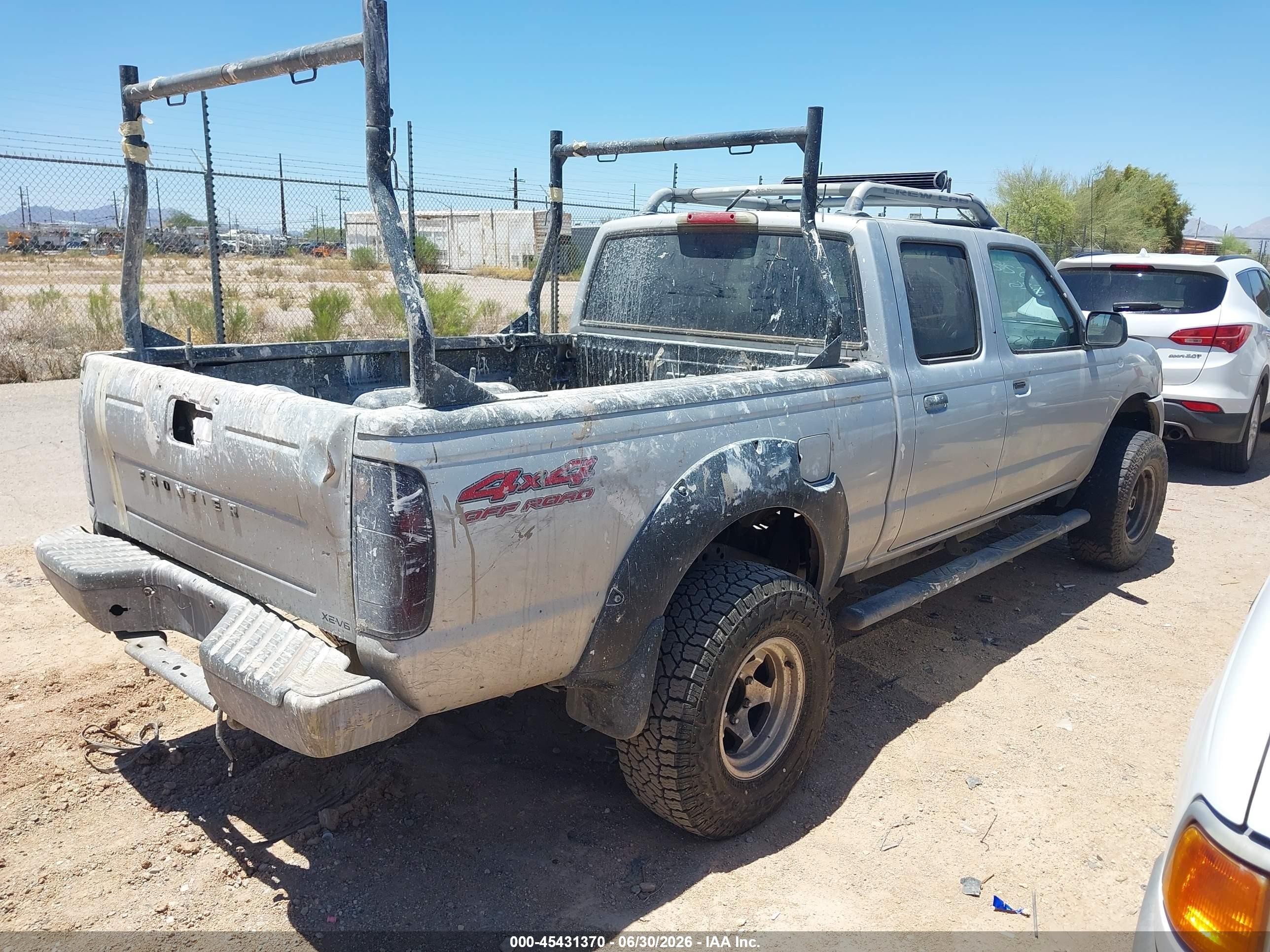 2004 Nissan Frontier Xe-v6 Silver vin: 1N6ED29Y94C415222