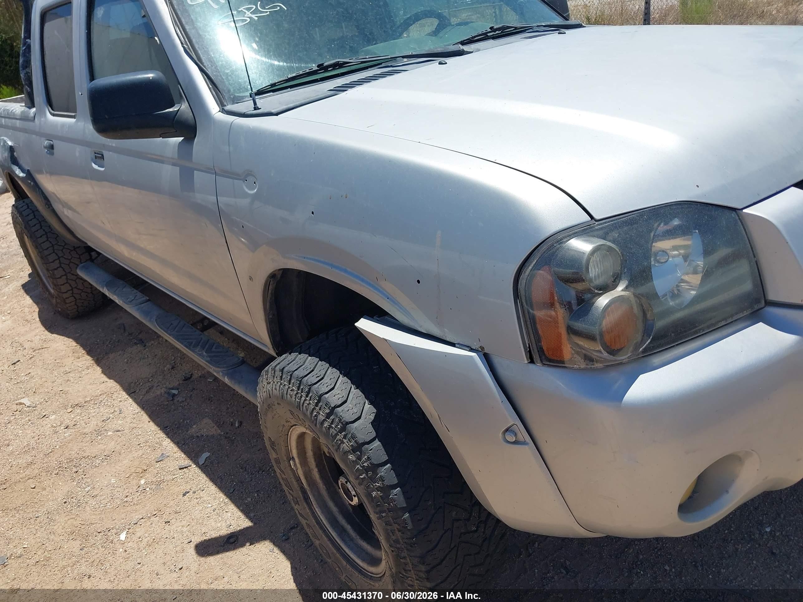 2004 Nissan Frontier Xe-v6 Silver vin: 1N6ED29Y94C415222