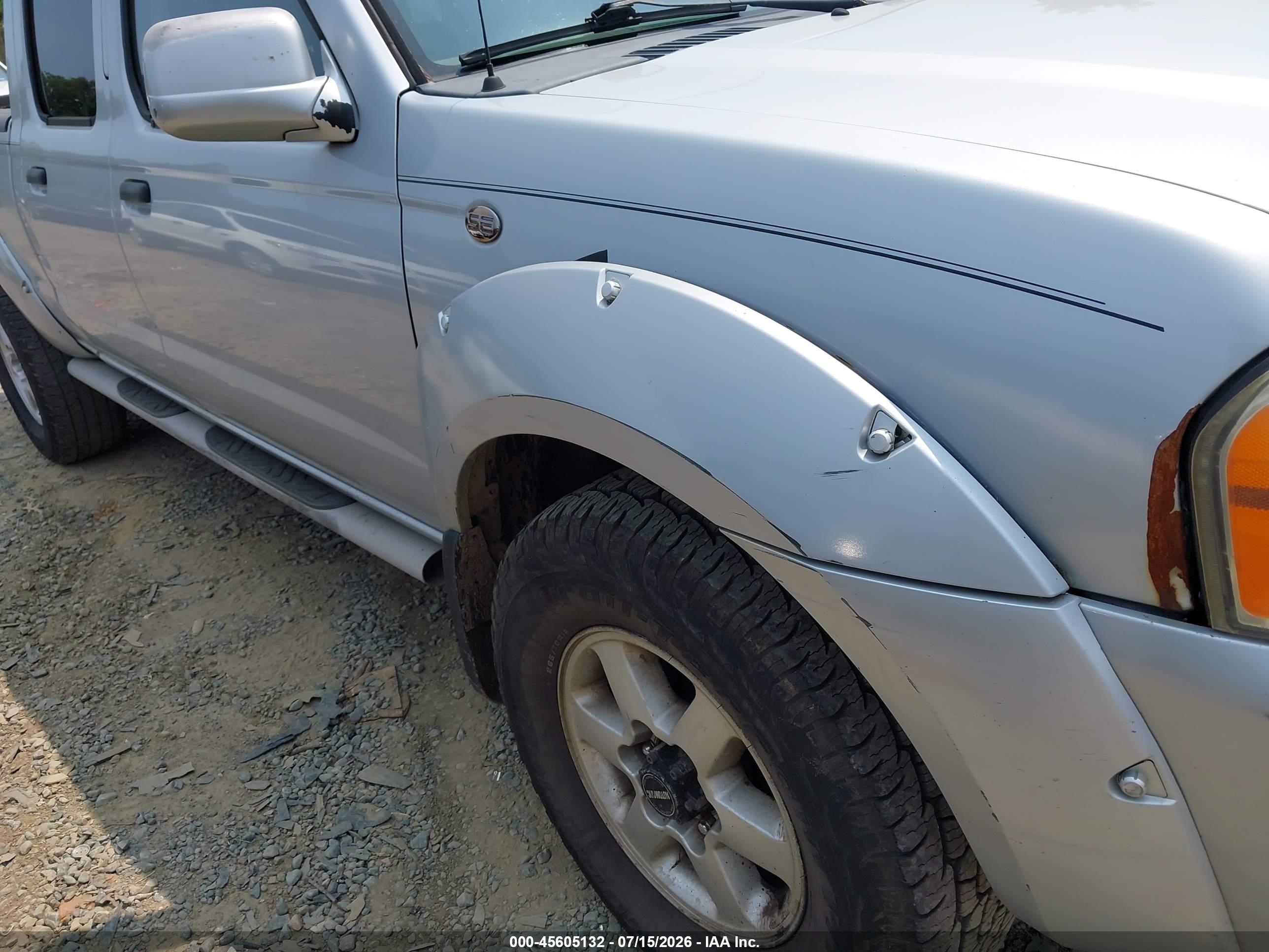 2003 Nissan Frontier Se-v6 Silver vin: 1N6ED29YX3C410044