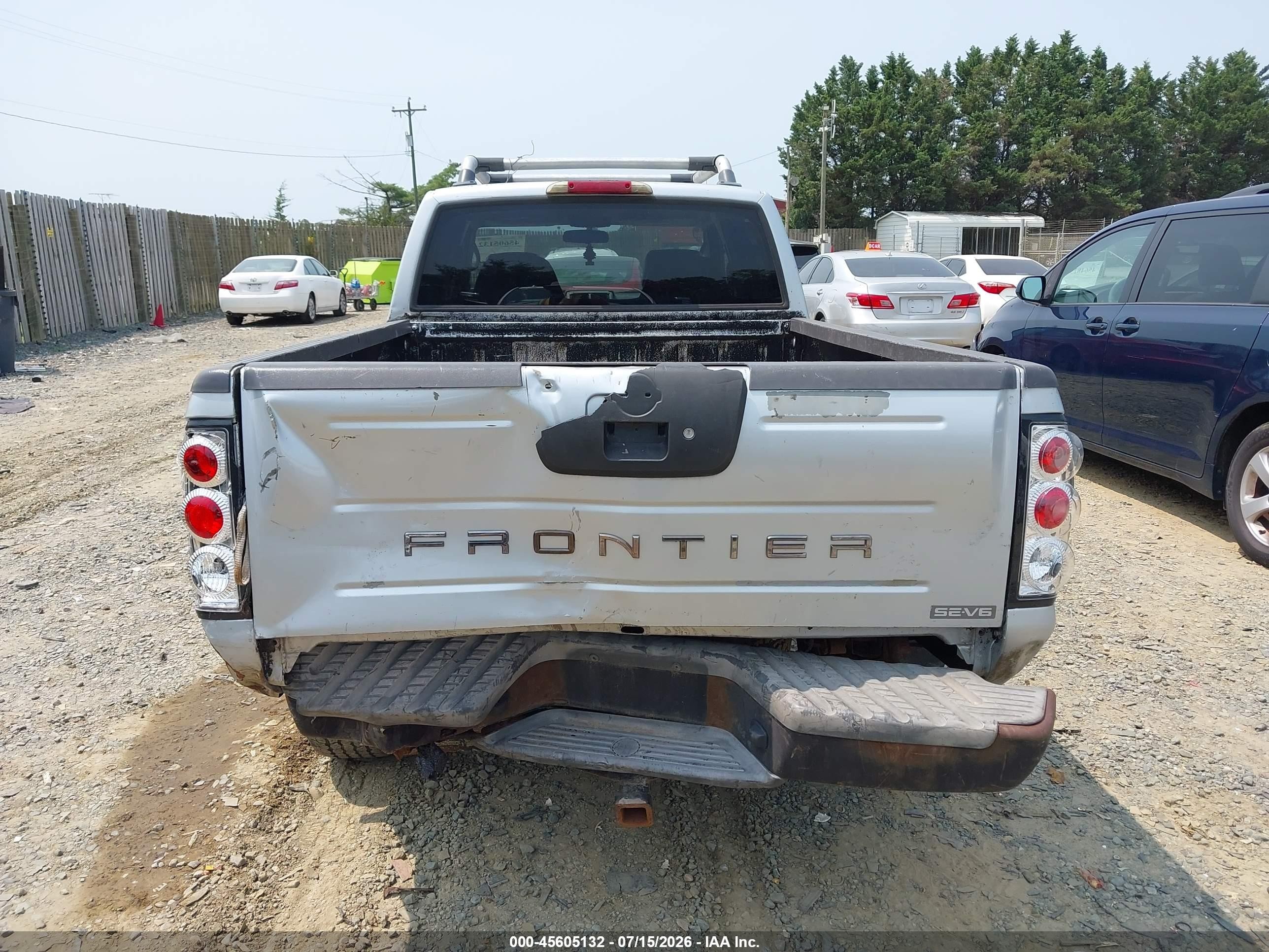 2003 Nissan Frontier Se-v6 Silver vin: 1N6ED29YX3C410044
