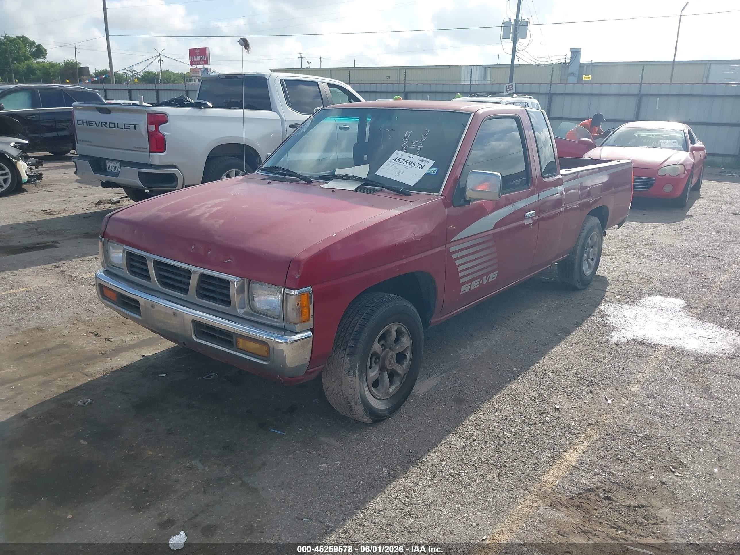 1993 Nissan Truck King Cab Se Красный vin: 1N6HD16S3PC392659