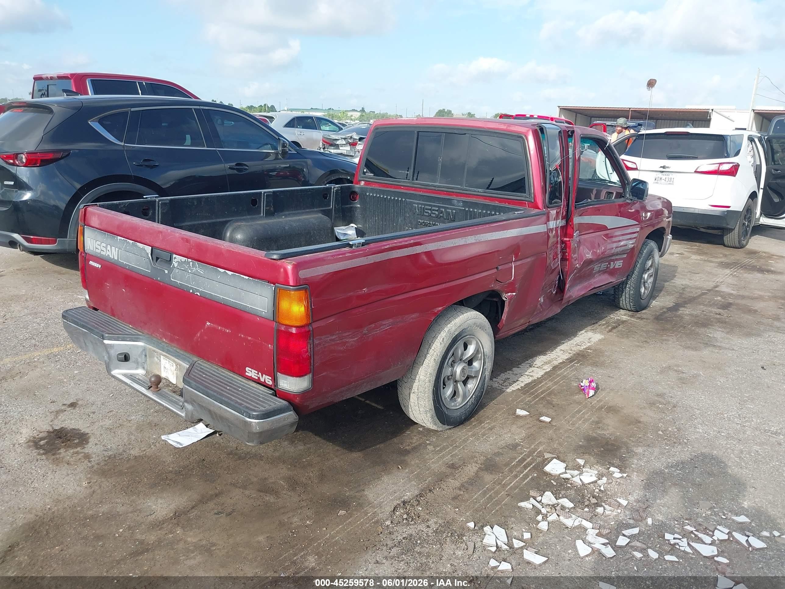 1993 Nissan Truck King Cab Se Красный vin: 1N6HD16S3PC392659