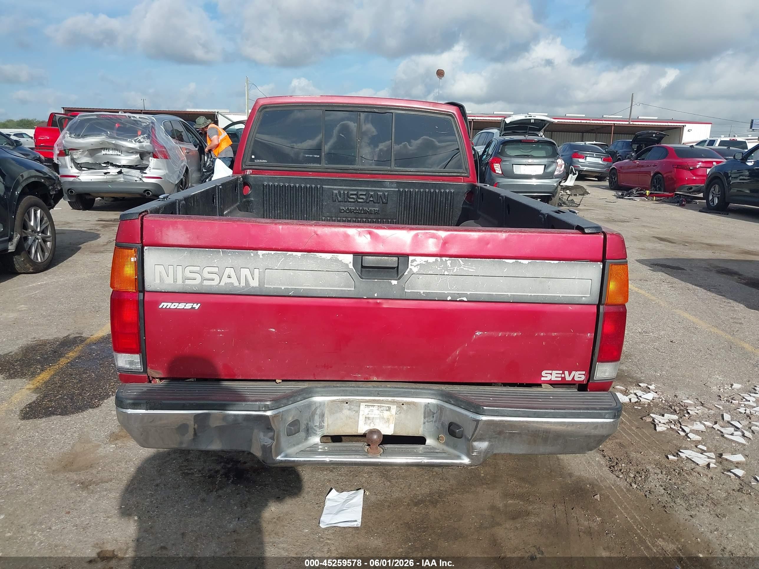 1993 Nissan Truck King Cab Se Красный vin: 1N6HD16S3PC392659