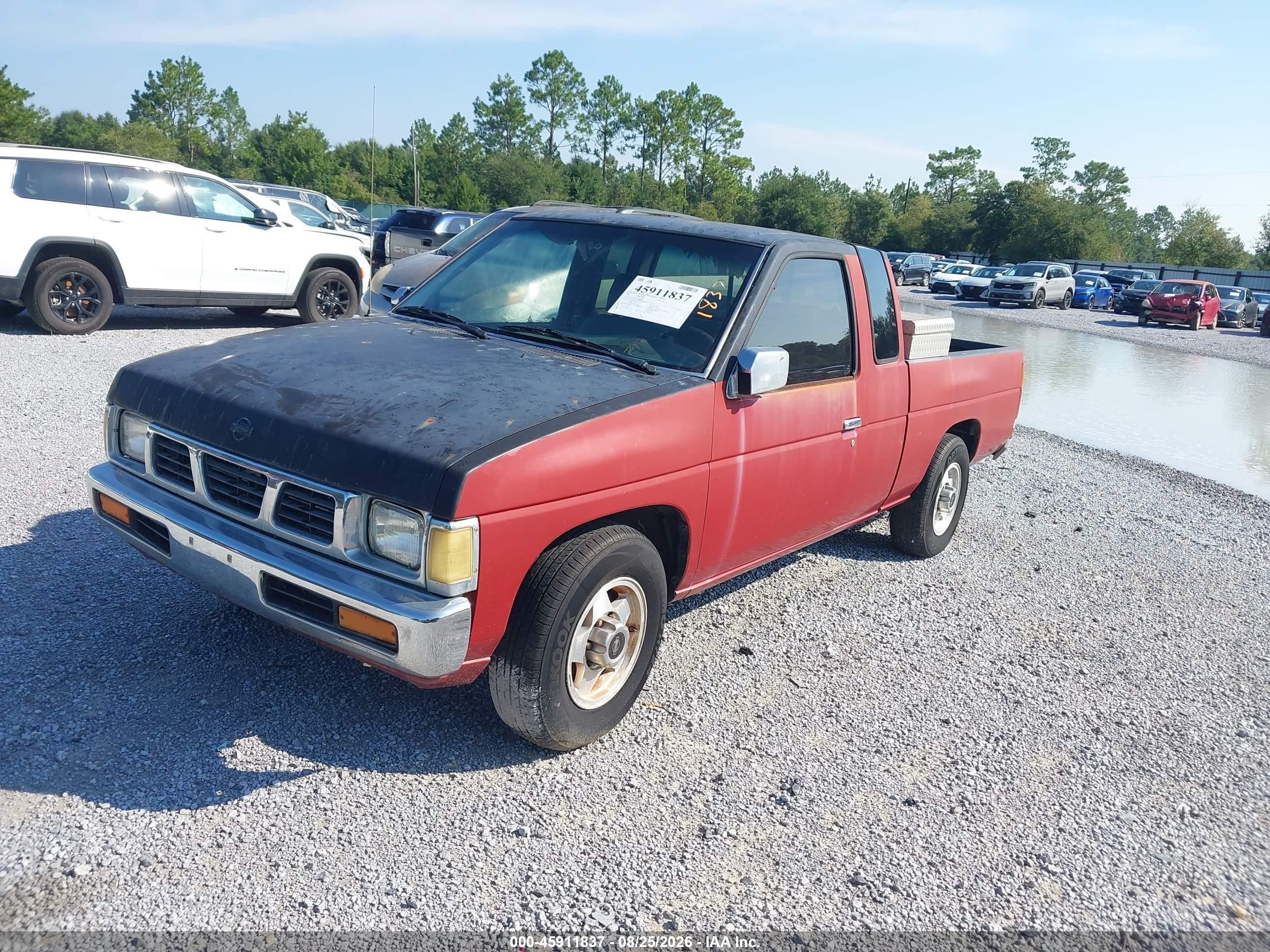 1995 Nissan Truck King Cab Se/king Cab Xe Red vin: 1N6HD16S5SC307670