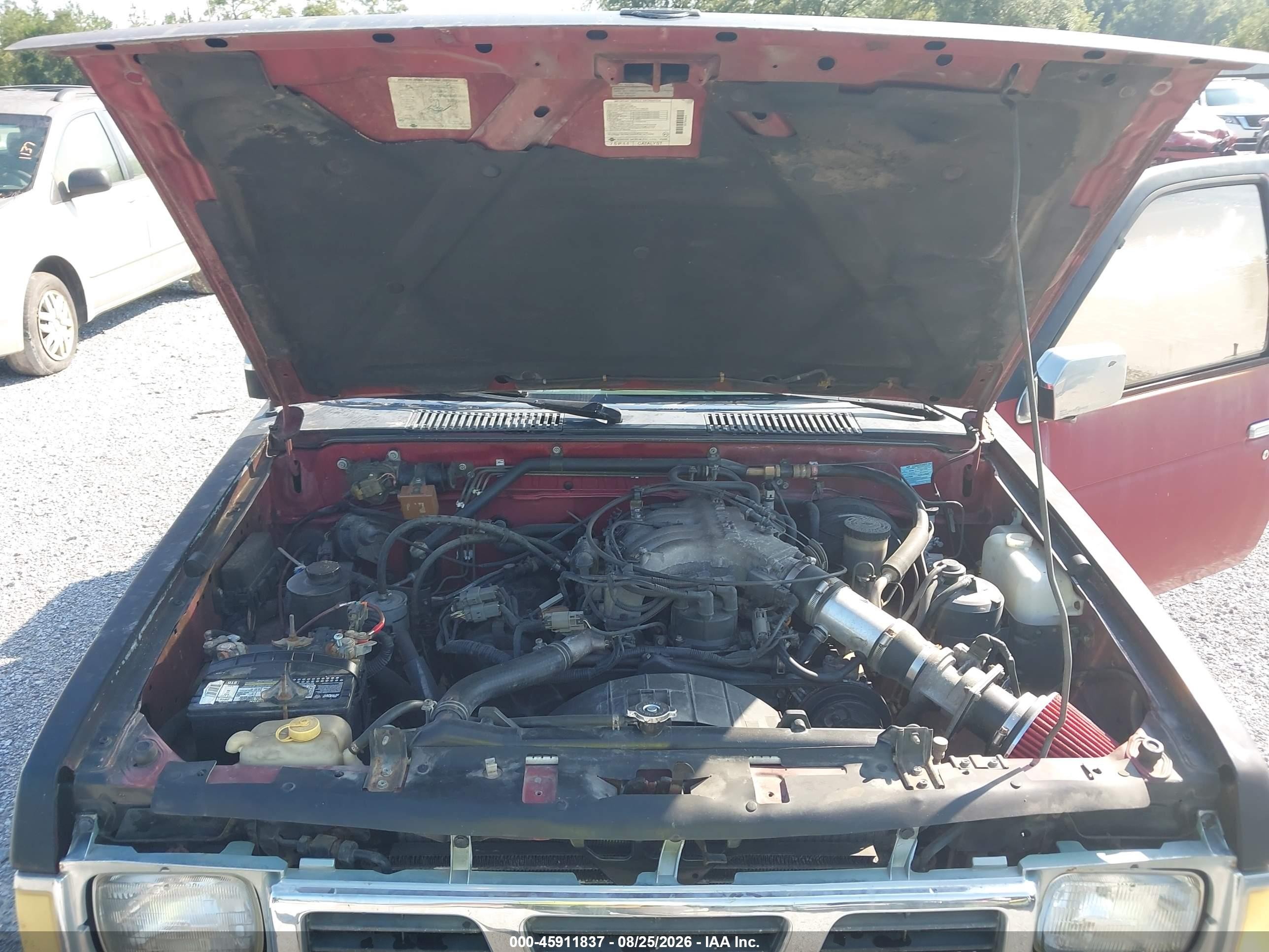 1995 Nissan Truck King Cab Se/king Cab Xe Red vin: 1N6HD16S5SC307670