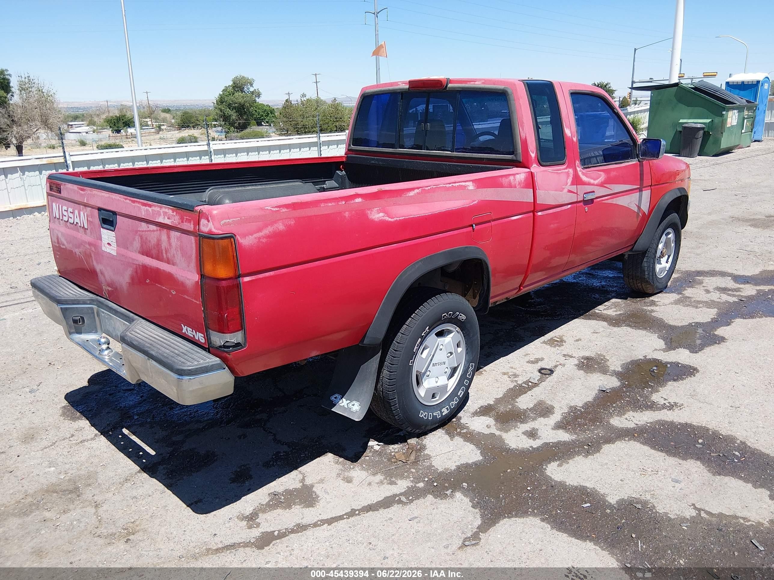 1994 Nissan Truck King Cab Se/king Cab Xe Red vin: 1N6HD16Y2RC401634