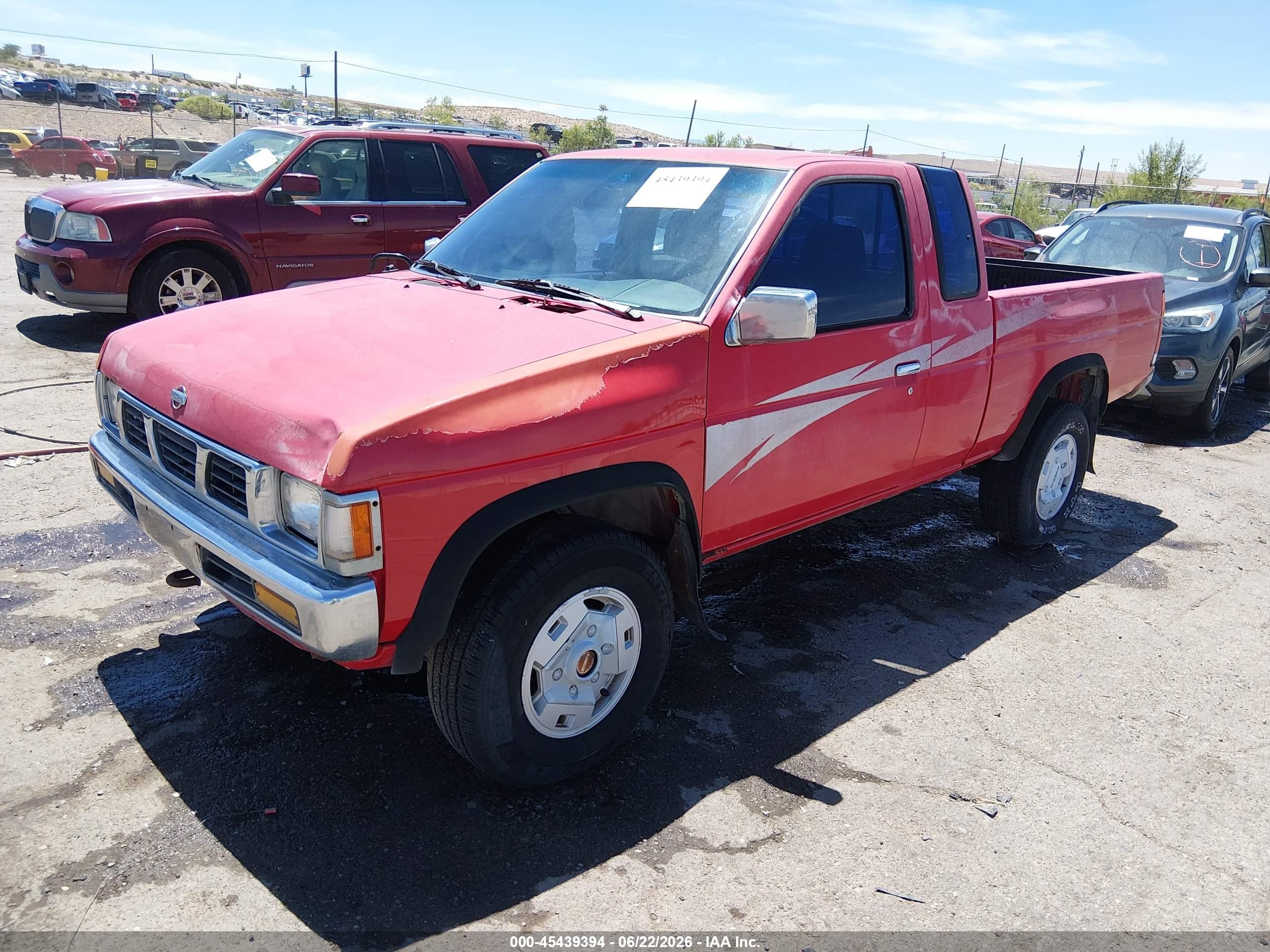 1994 Nissan Truck King Cab Se/king Cab Xe Red vin: 1N6HD16Y2RC401634