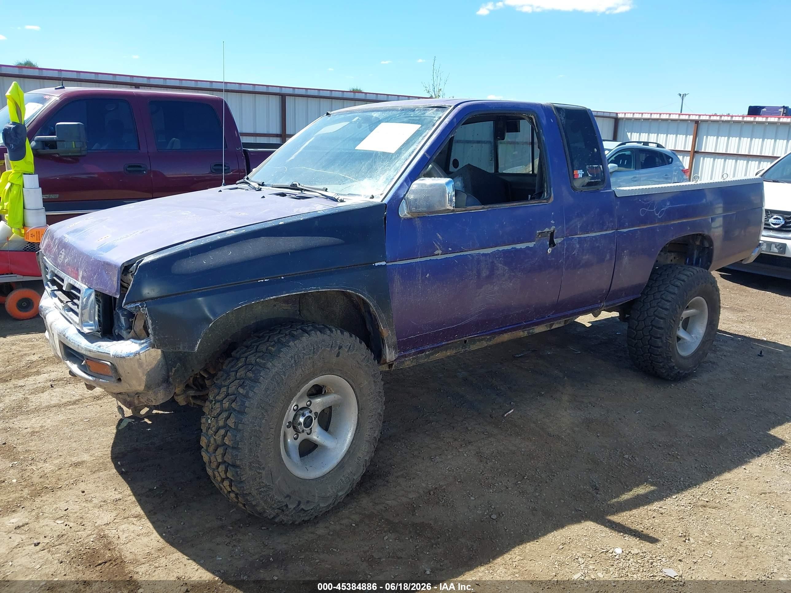 1995 Nissan Truck King Cab Se/king Cab Xe Purple vin: 1N6HD16Y3SC349954