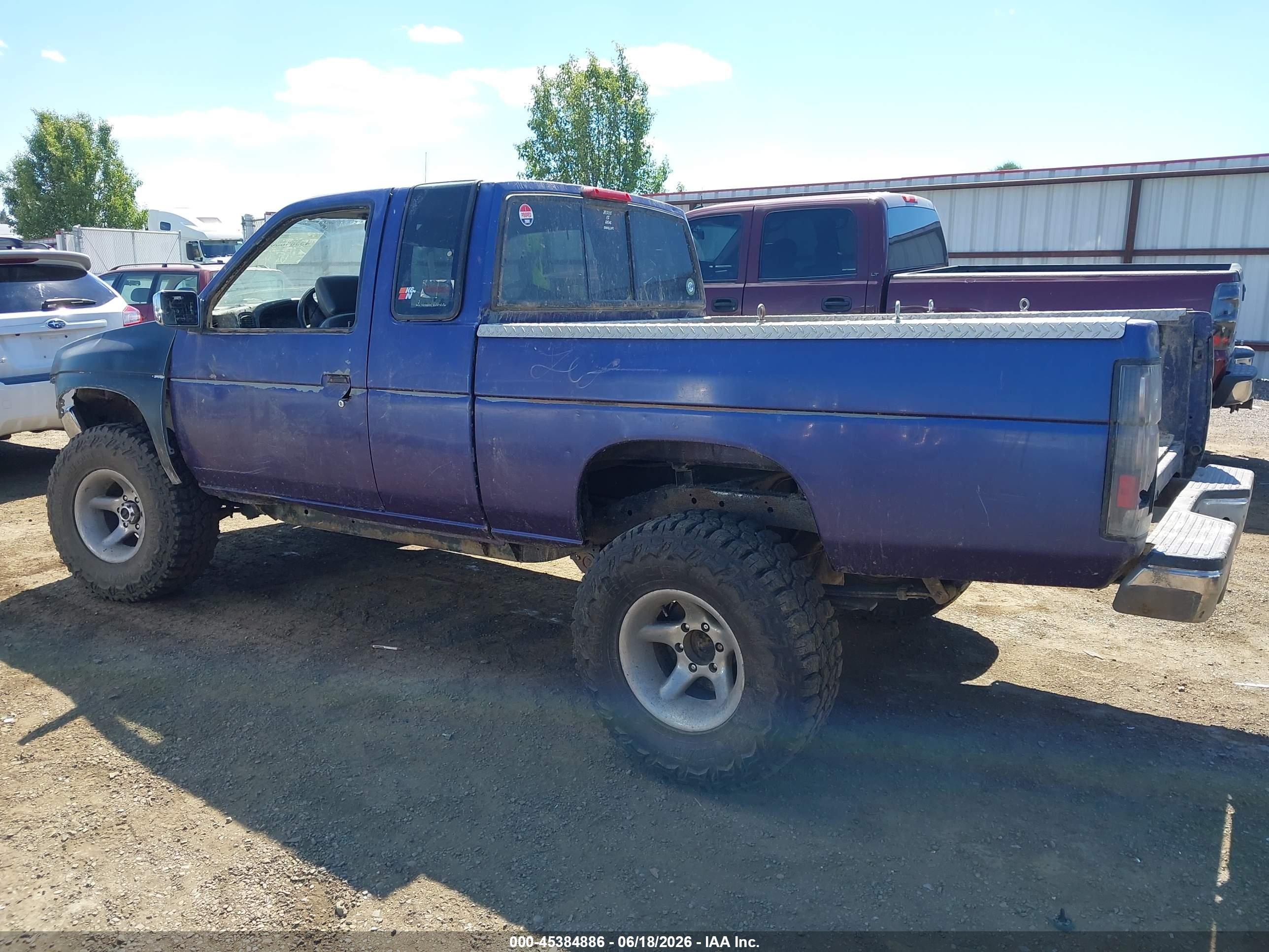 1995 Nissan Truck King Cab Se/king Cab Xe Purple vin: 1N6HD16Y3SC349954
