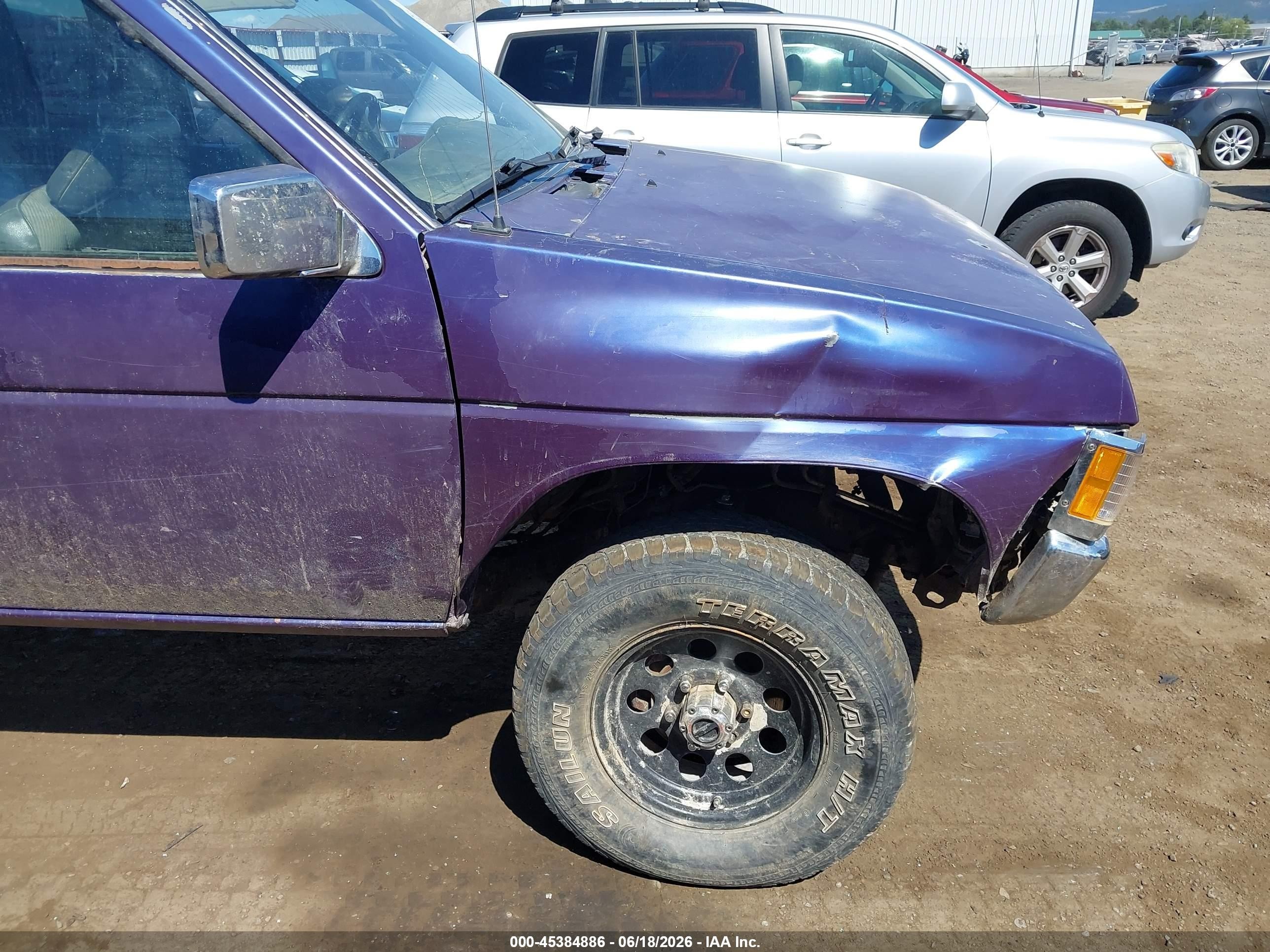 1995 Nissan Truck King Cab Se/king Cab Xe Purple vin: 1N6HD16Y3SC349954