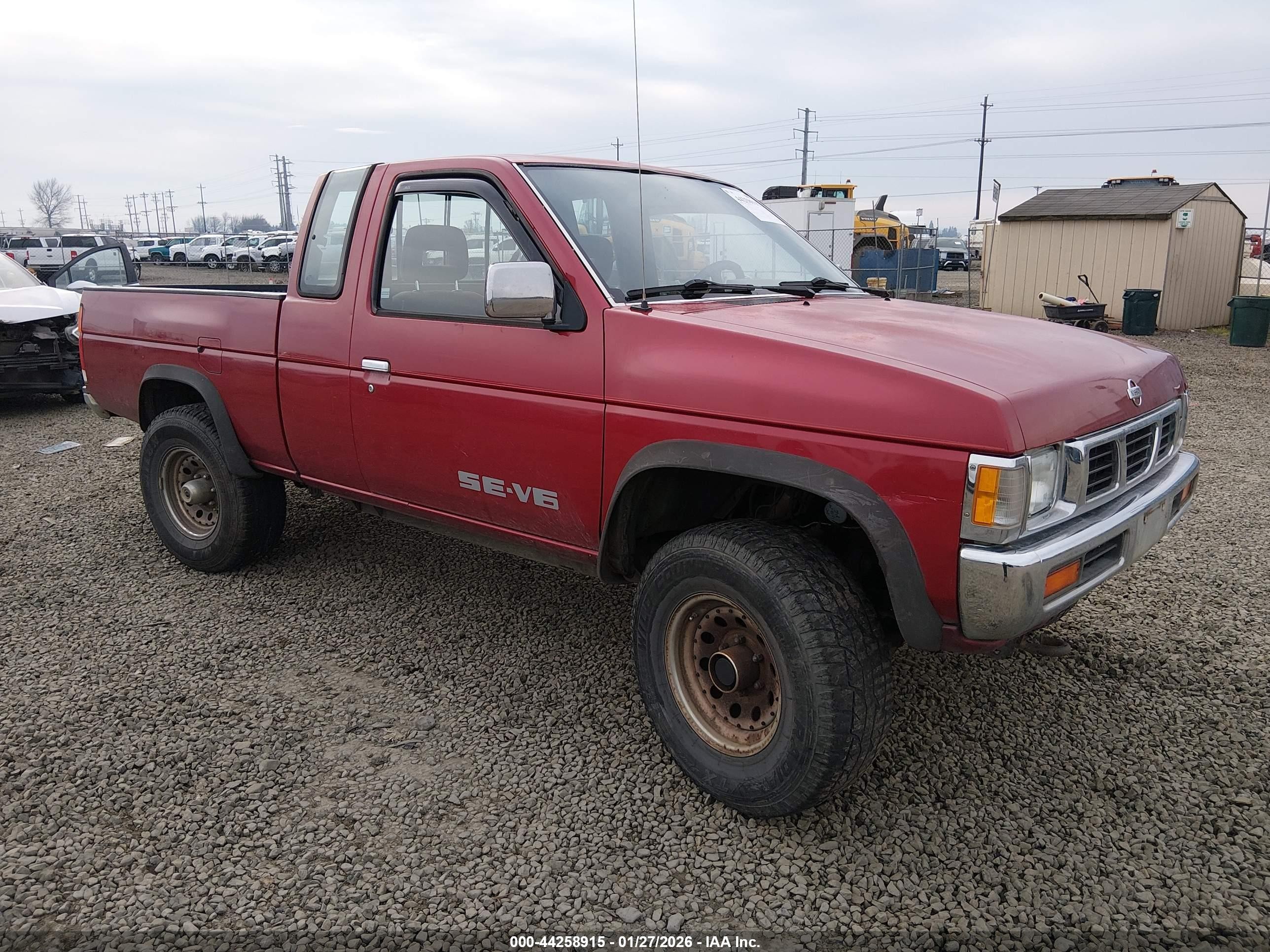 1993 Nissan Truck King Cab Se Red vin: 1N6HD16Y4PC417721
